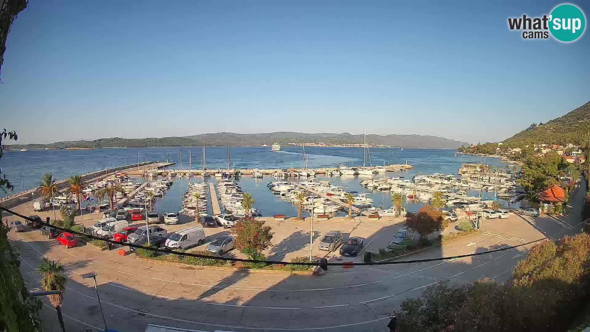 Webcam Orebić Riva – Ferry vers Korčula en direct