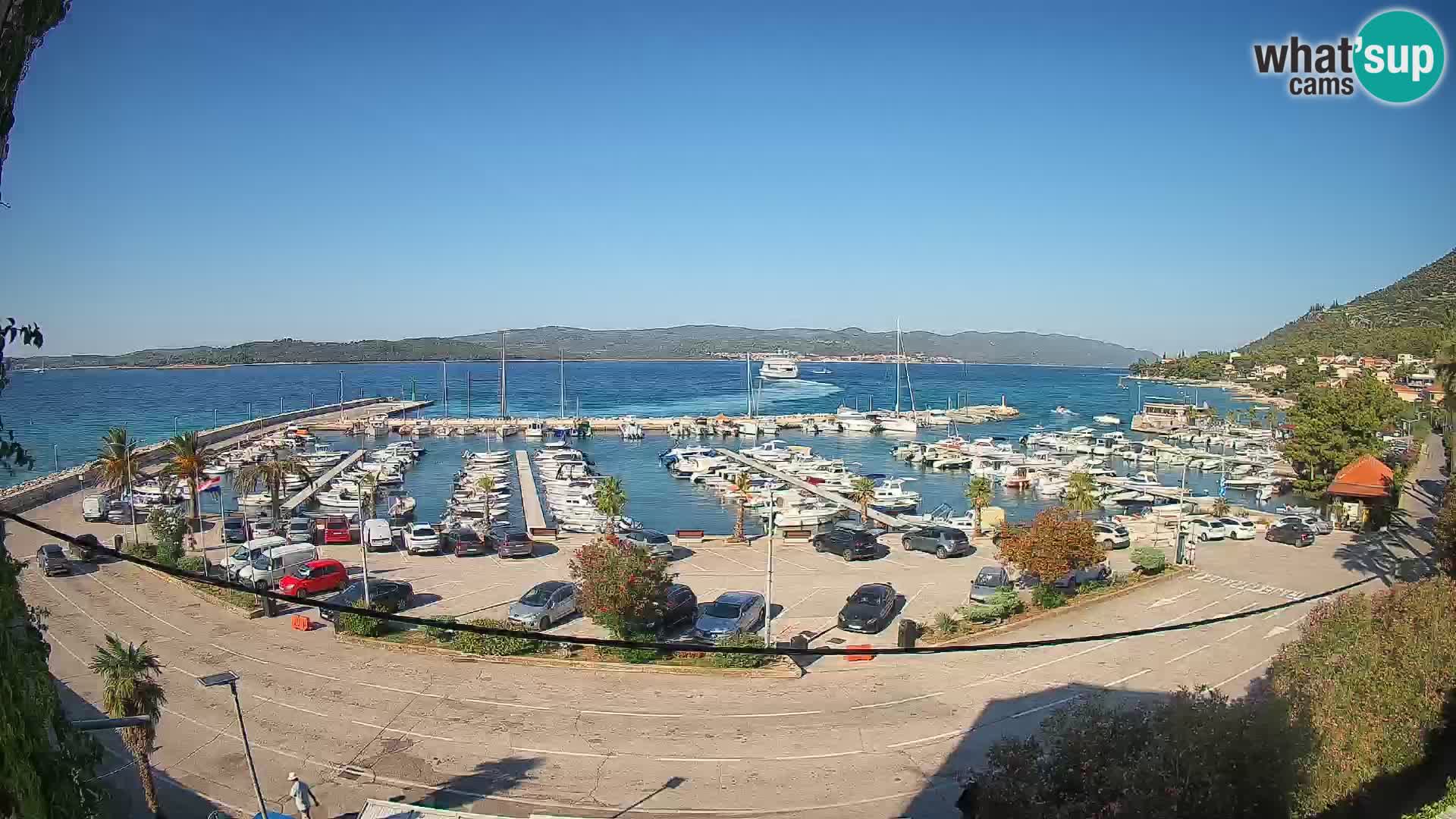 Webcam Orebić Uferpromenade – Fähre nach Korčula Live
