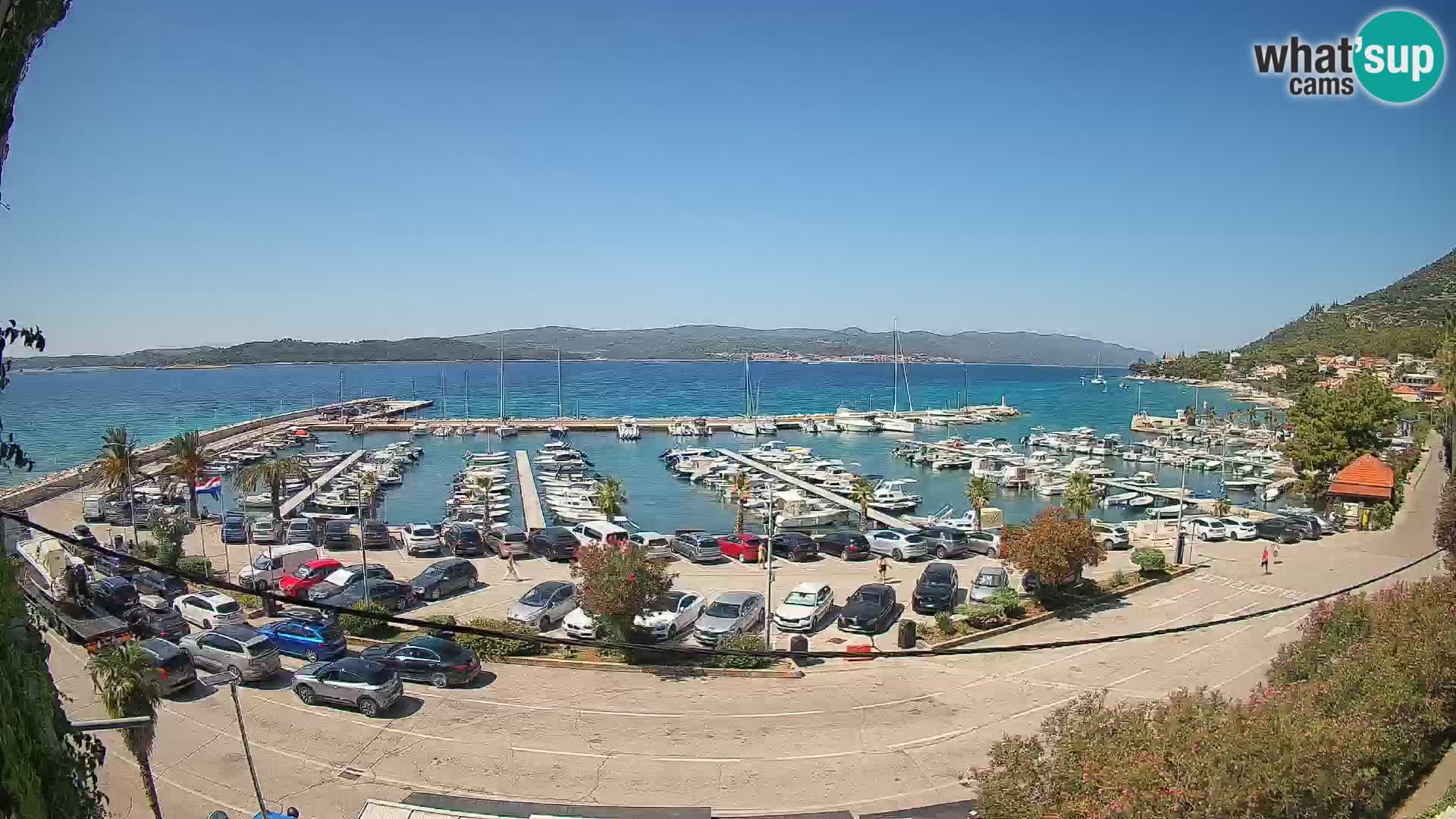 Webcam Orebić Riva – Ferry a Korčula en vivo