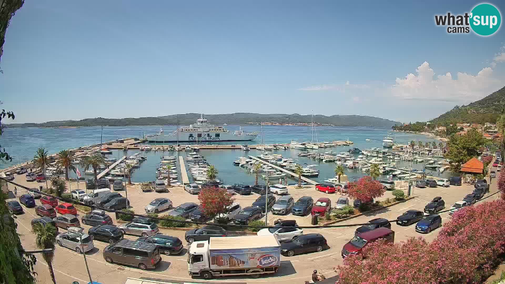 Webcam Orebić Riva – Ferry a Korčula en vivo