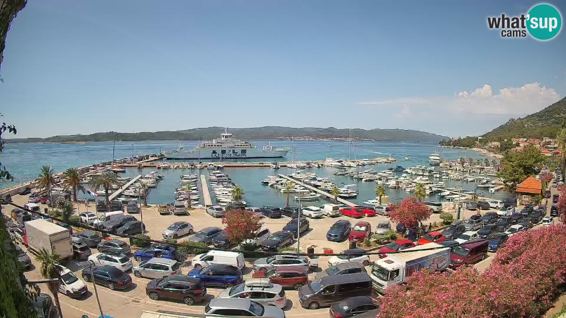 Web kamera Orebić Riva – Trajekt za Korčulu uživo