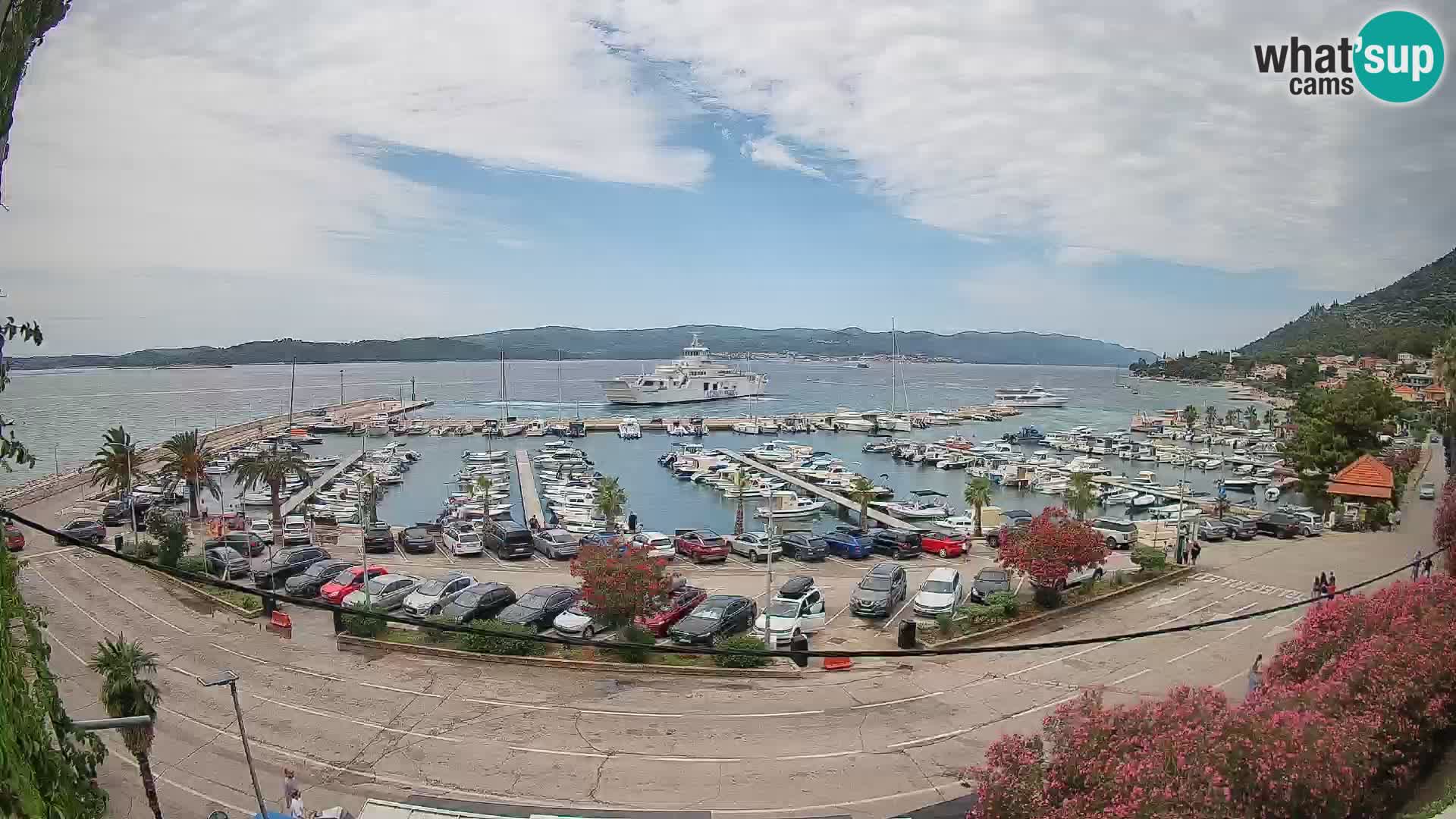 Webcam Orebić Riva – Ferry vers Korčula en direct