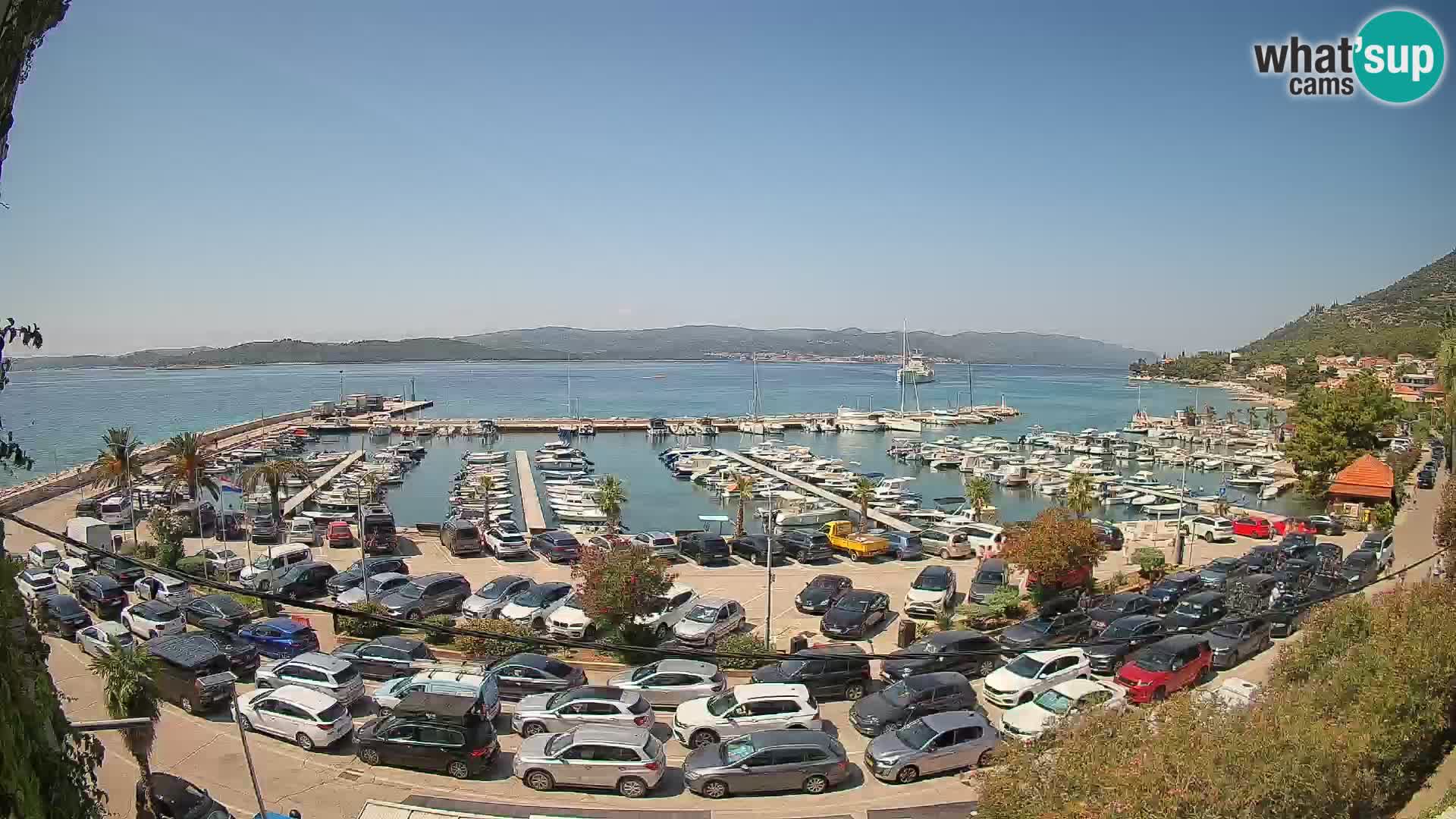 Webcam Orebić Riva – Ferry a Korčula en vivo