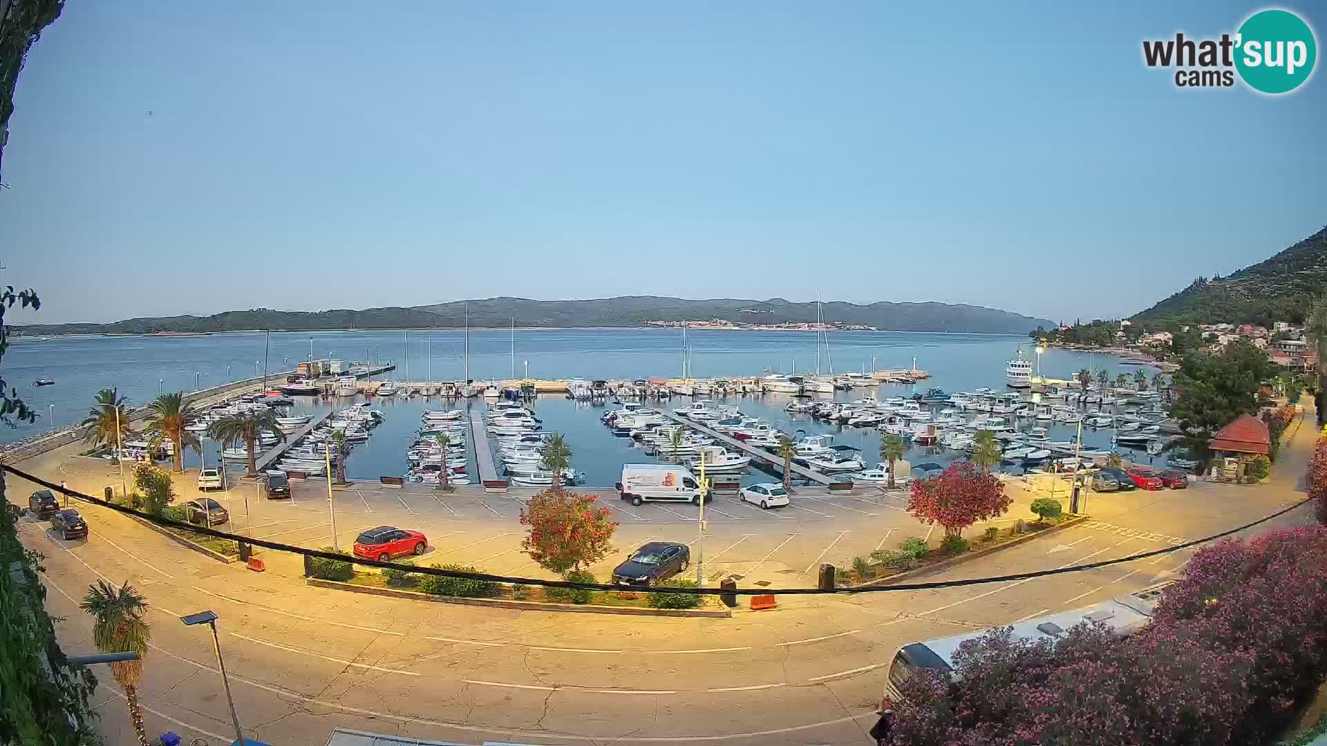 Webcam Orebić Riva – Ferry to Korčula Live