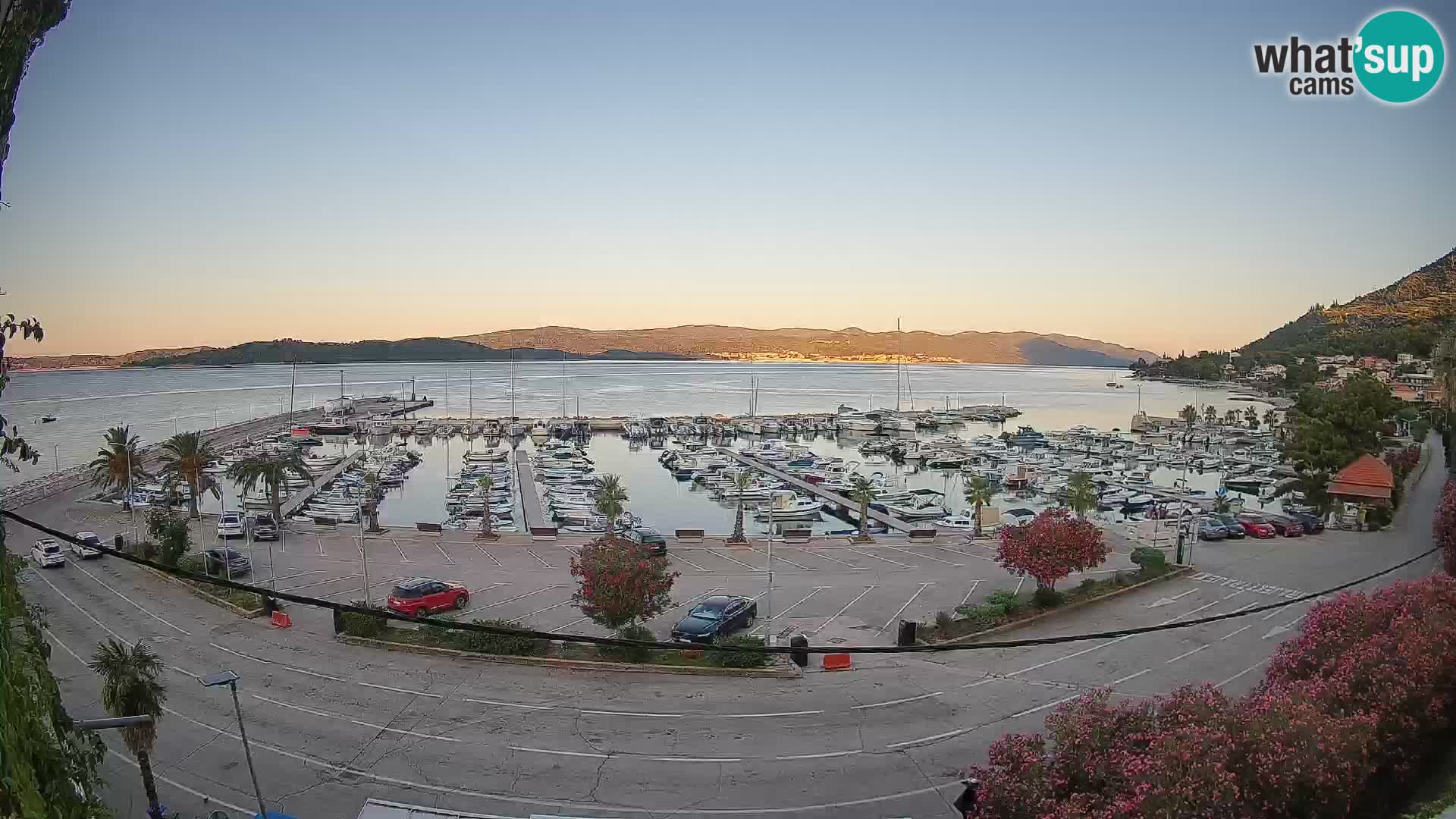 Webcam Orebić Uferpromenade – Fähre nach Korčula Live