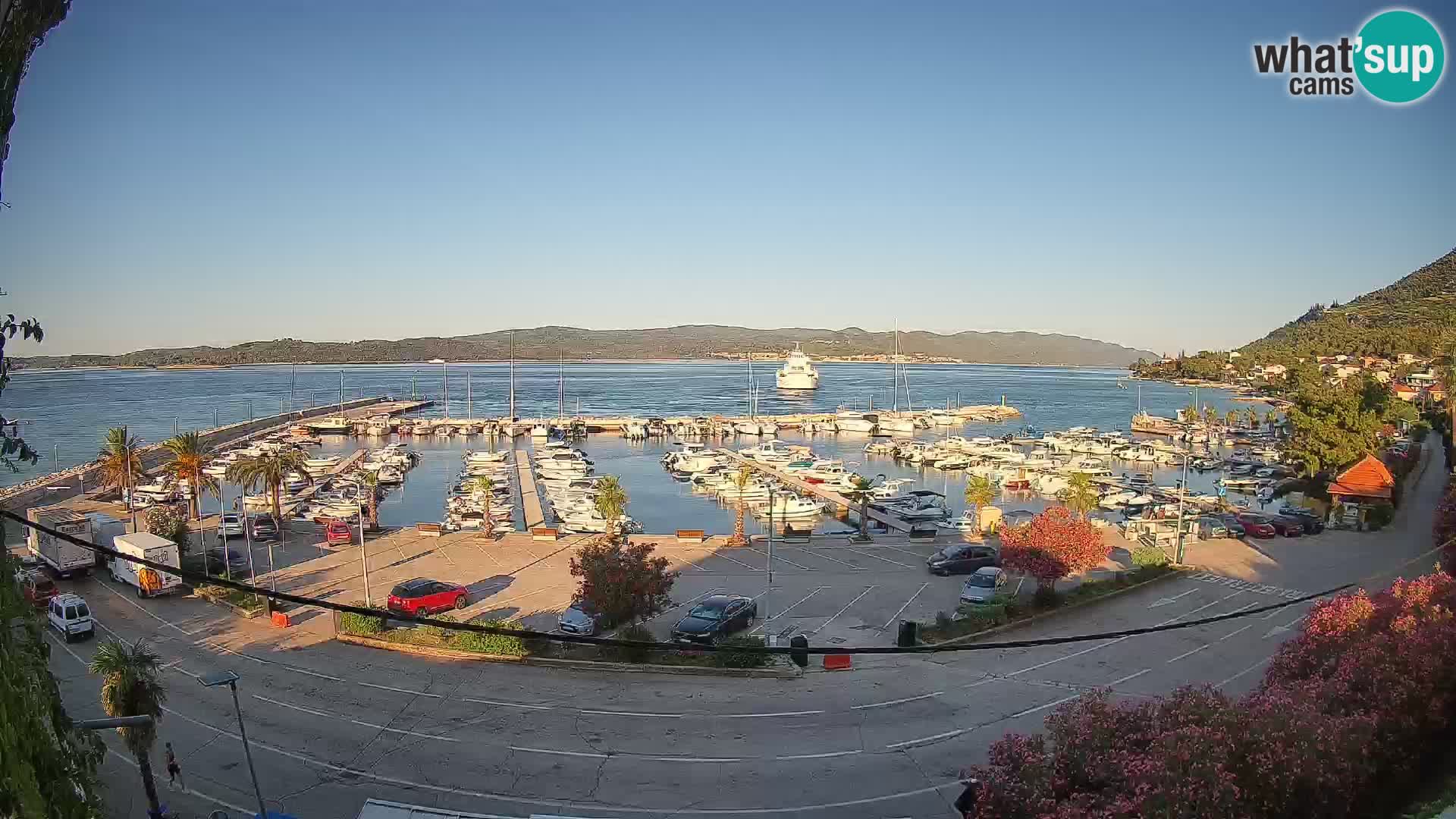 Webcam Orebić Uferpromenade – Fähre nach Korčula Live
