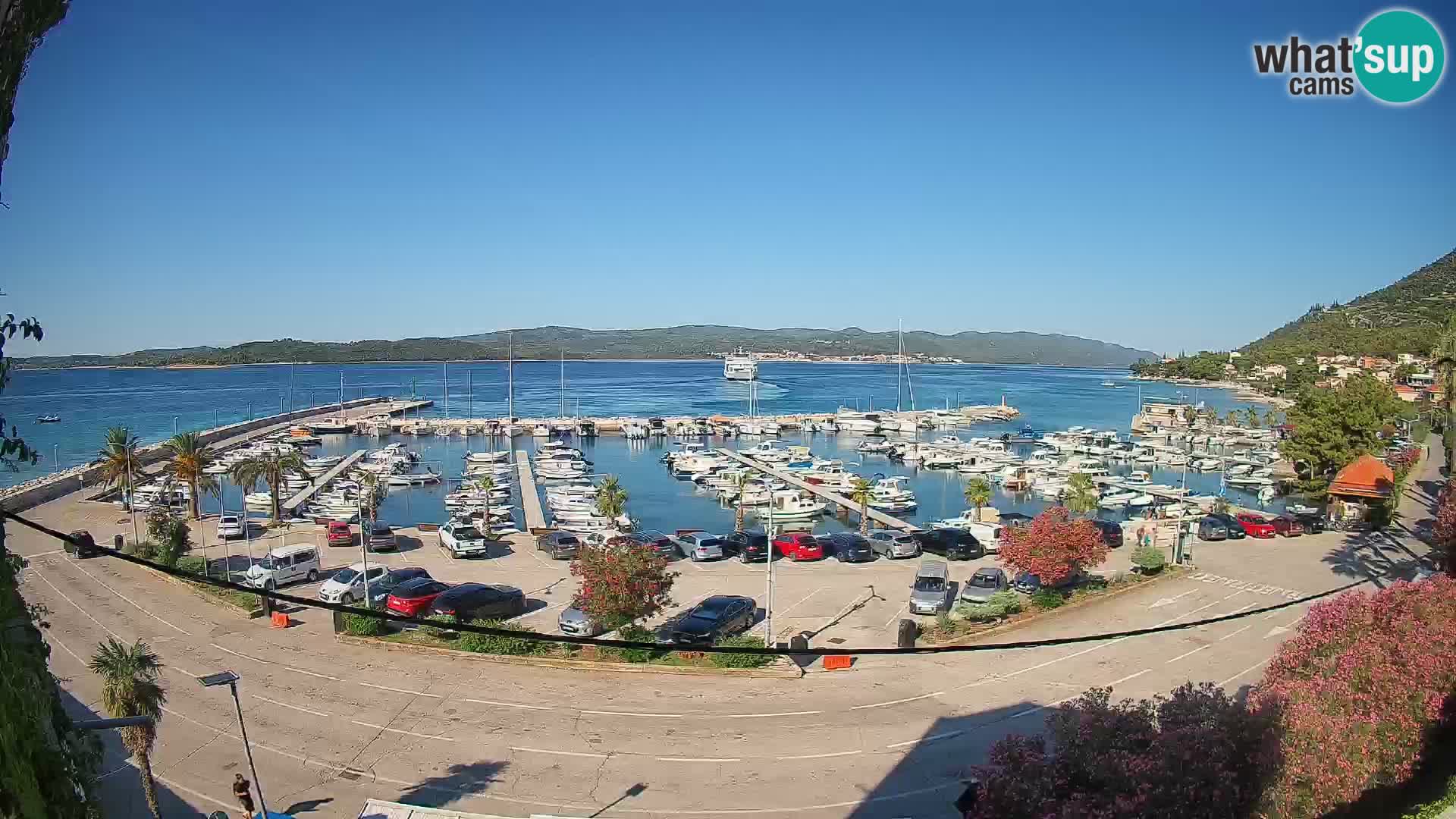 Webcam Orebić Riva – Ferry a Korčula en vivo