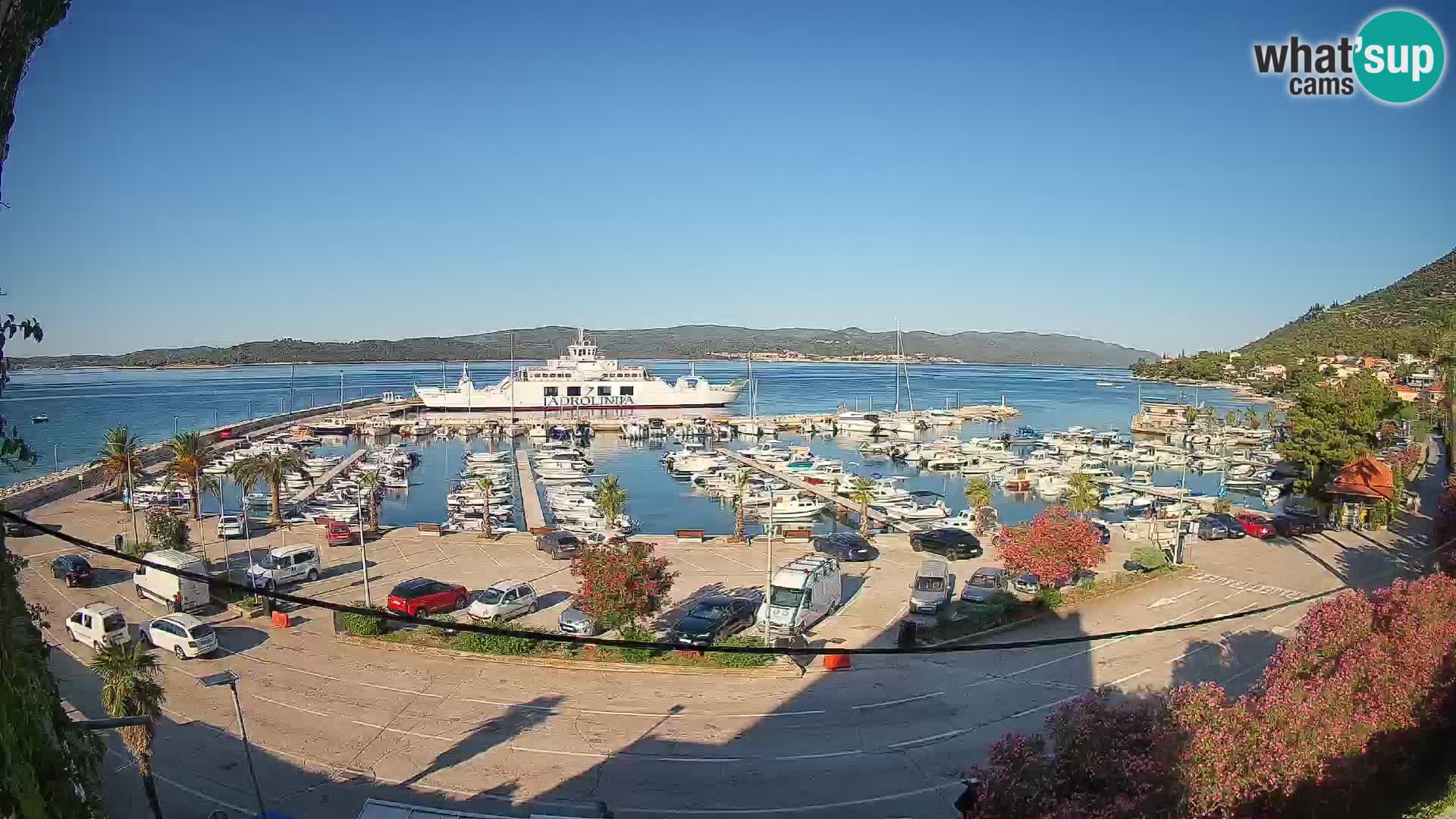 Webcam Orebić Riva – Ferry a Korčula en vivo