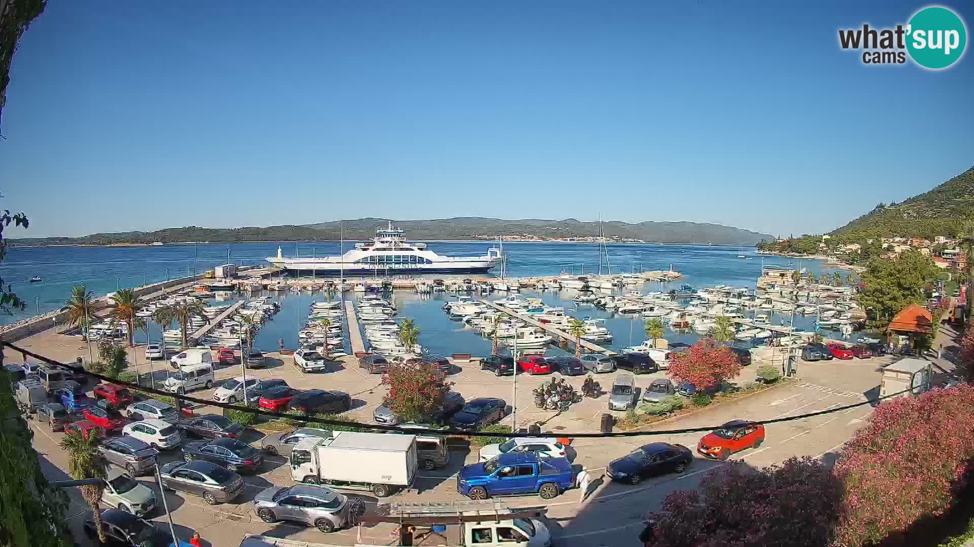 Spletna kamera Orebić Riva – Trajekt za Korčulo v živo