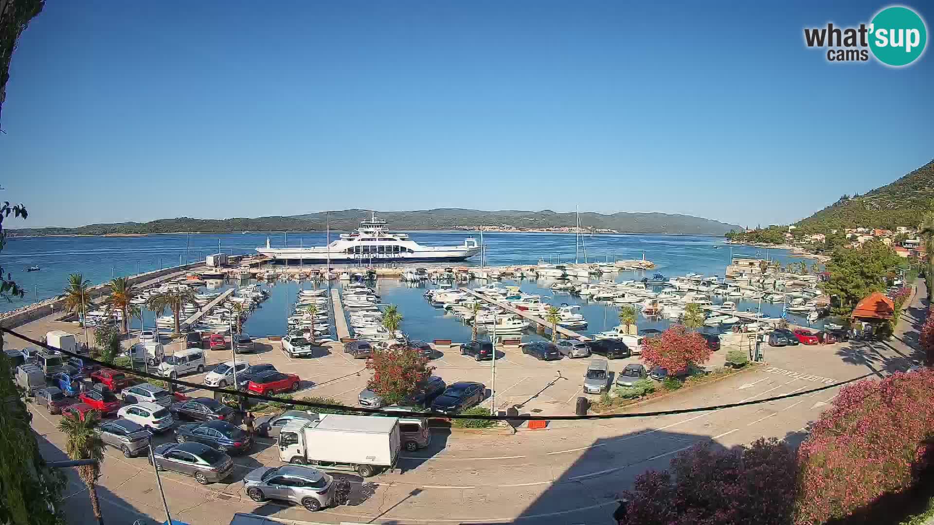 Webcam Orebić Uferpromenade – Fähre nach Korčula Live