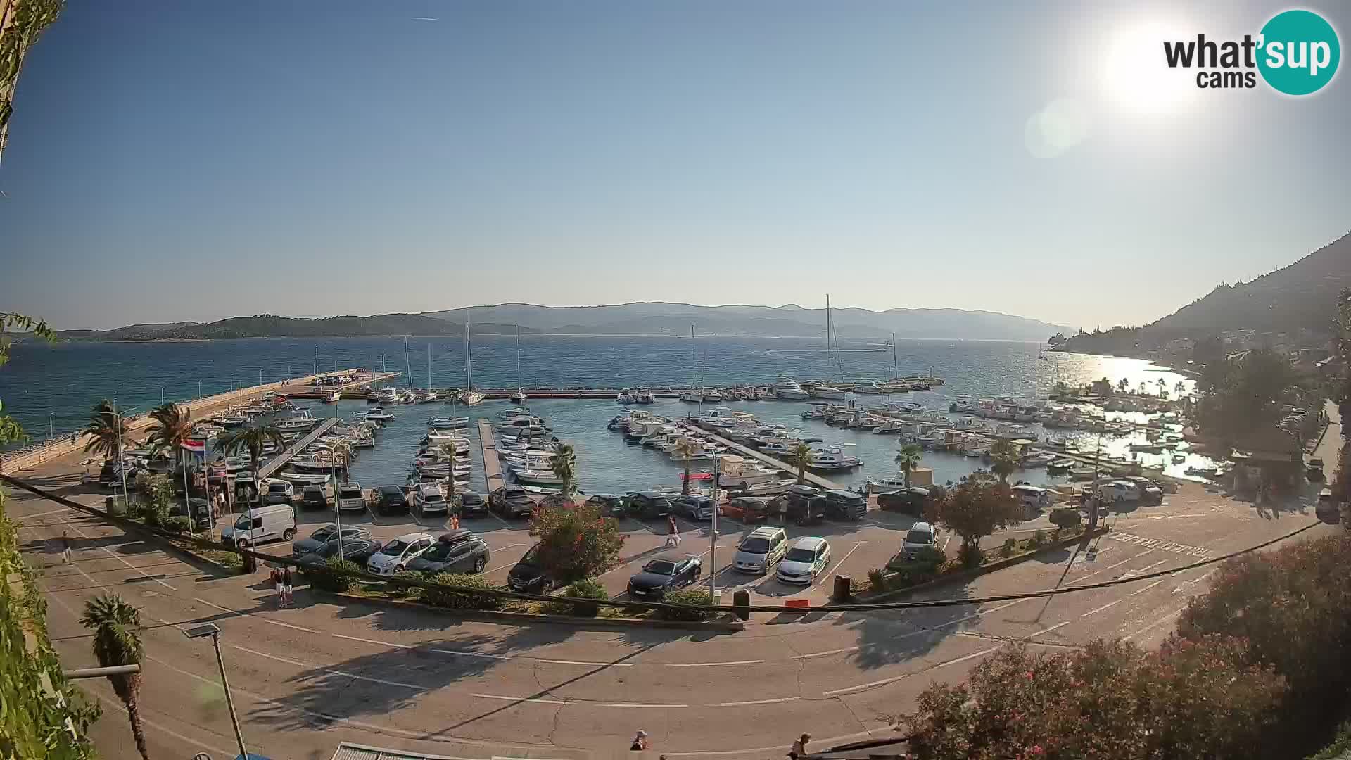 Webcam Orebić Riva – Ferry to Korčula Live