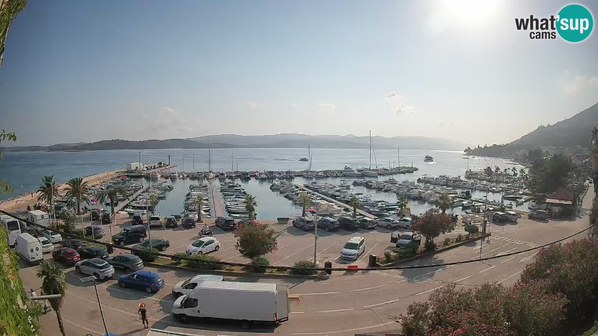 Webcam Orebić Uferpromenade – Fähre nach Korčula Live