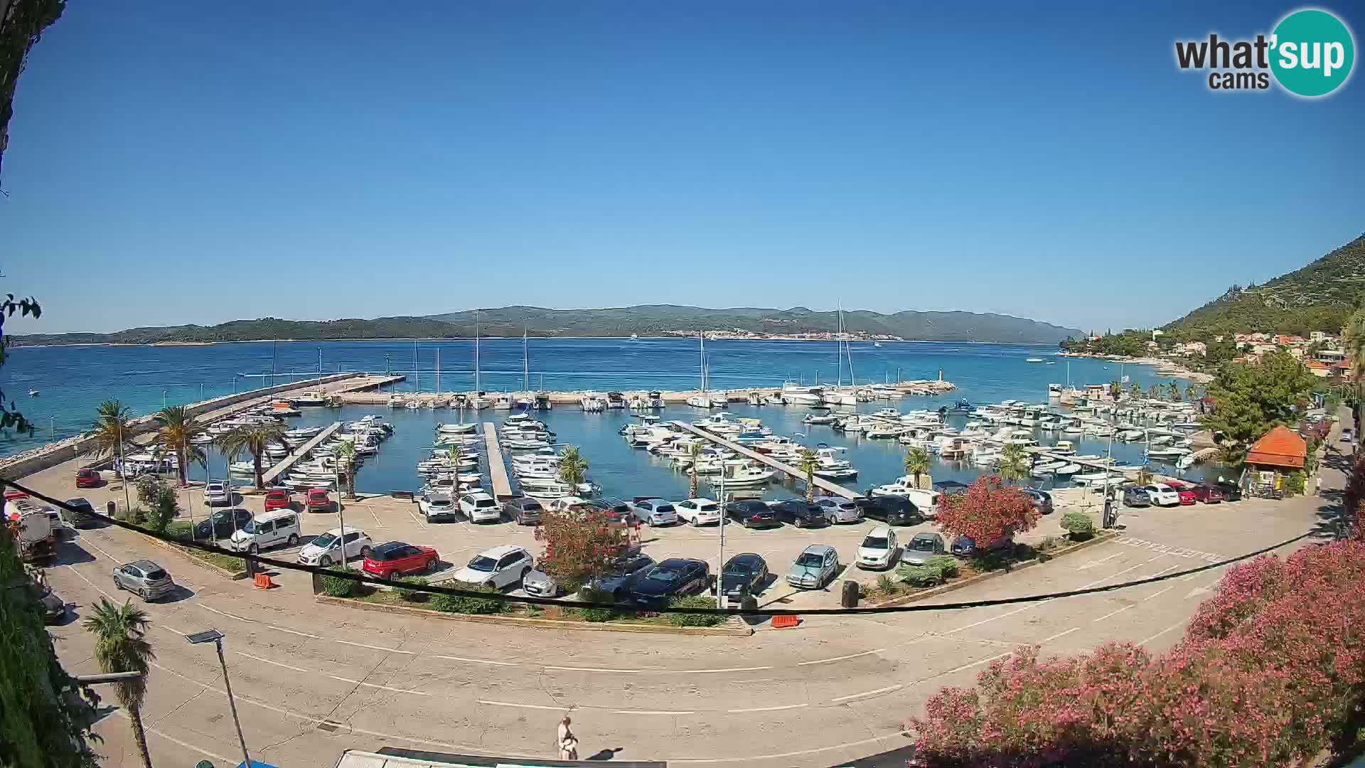 Webcam Orebić Uferpromenade – Fähre nach Korčula Live