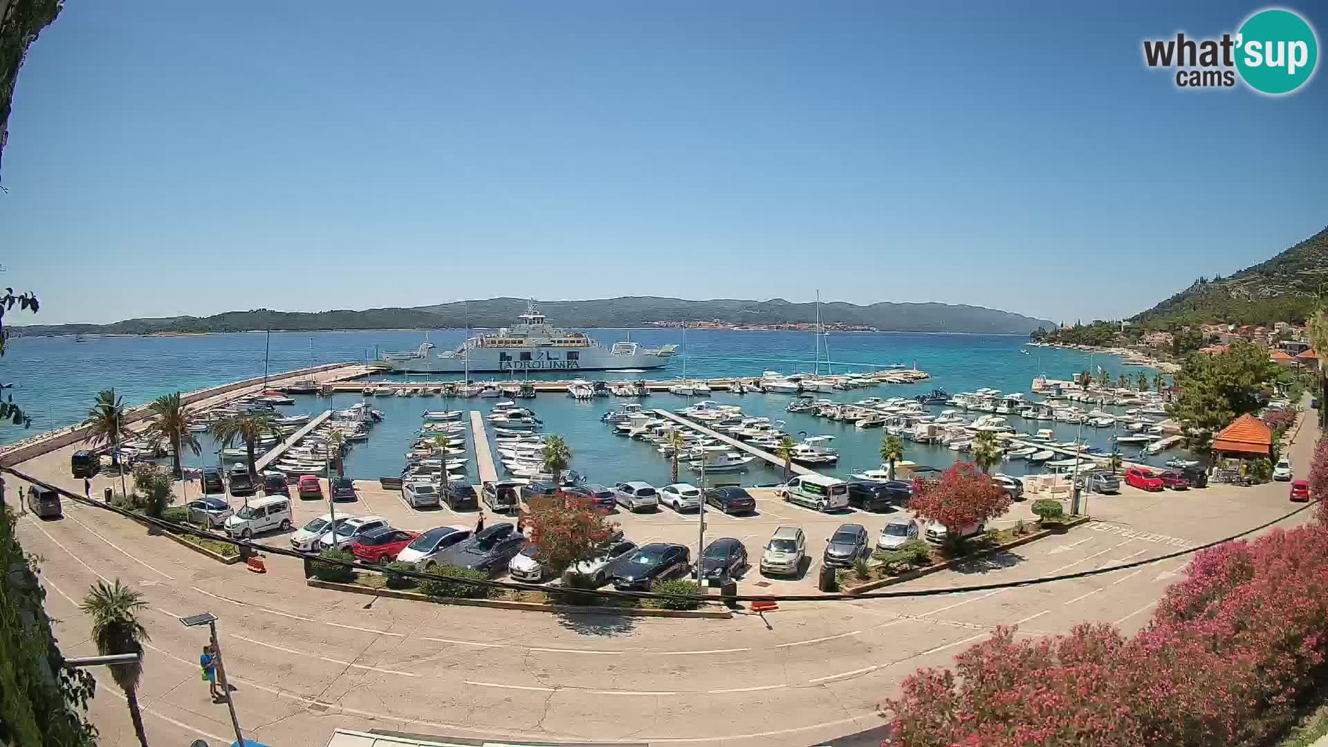 Web kamera Orebić Riva – Trajekt za Korčulu uživo