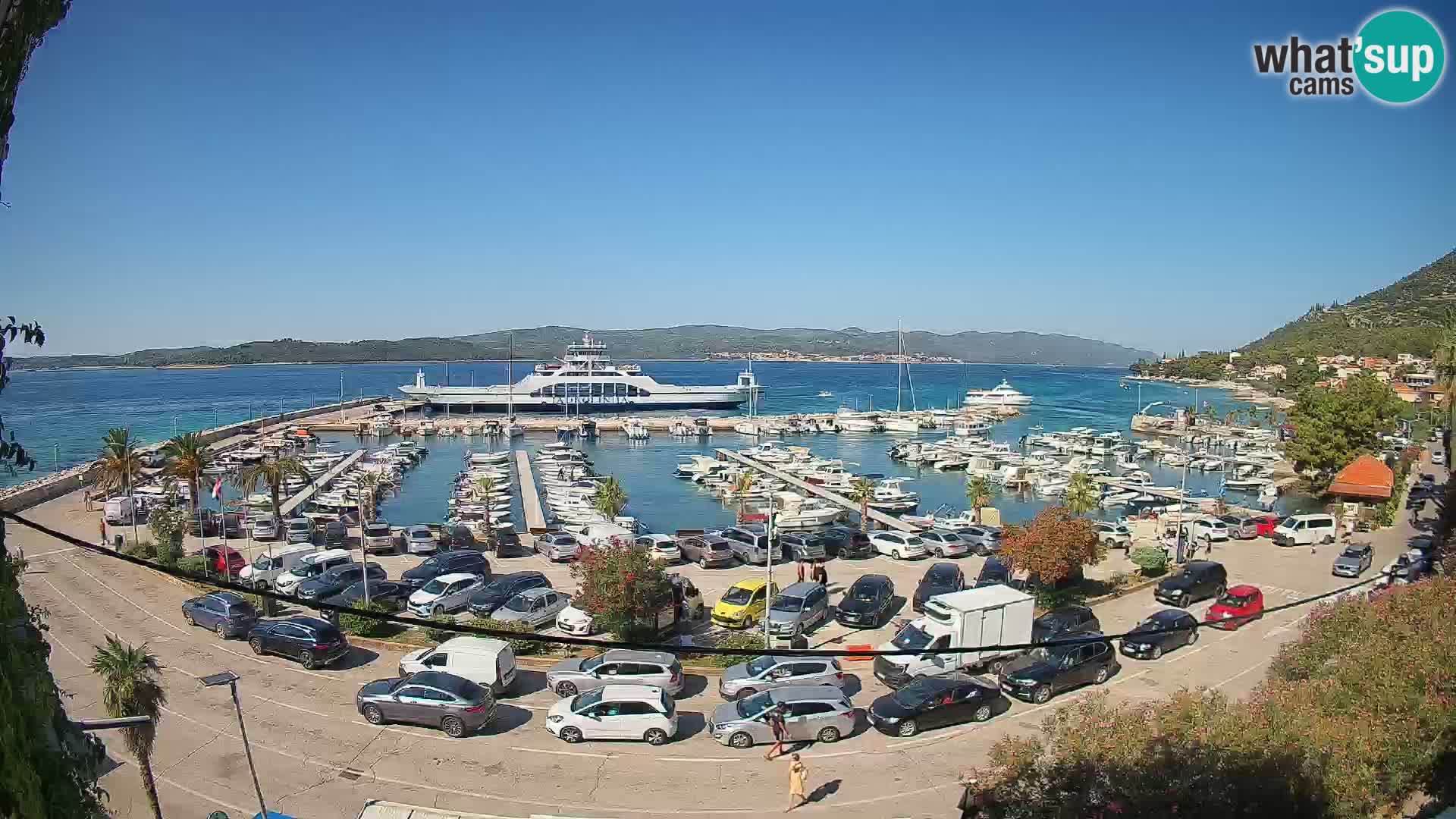 Webcam Orebić Uferpromenade – Fähre nach Korčula Live