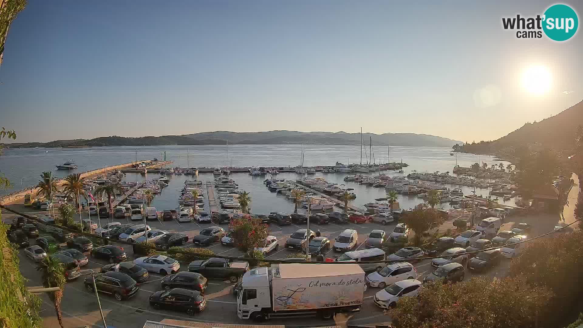 Webcam Orebić Riva – Ferry a Korčula en vivo