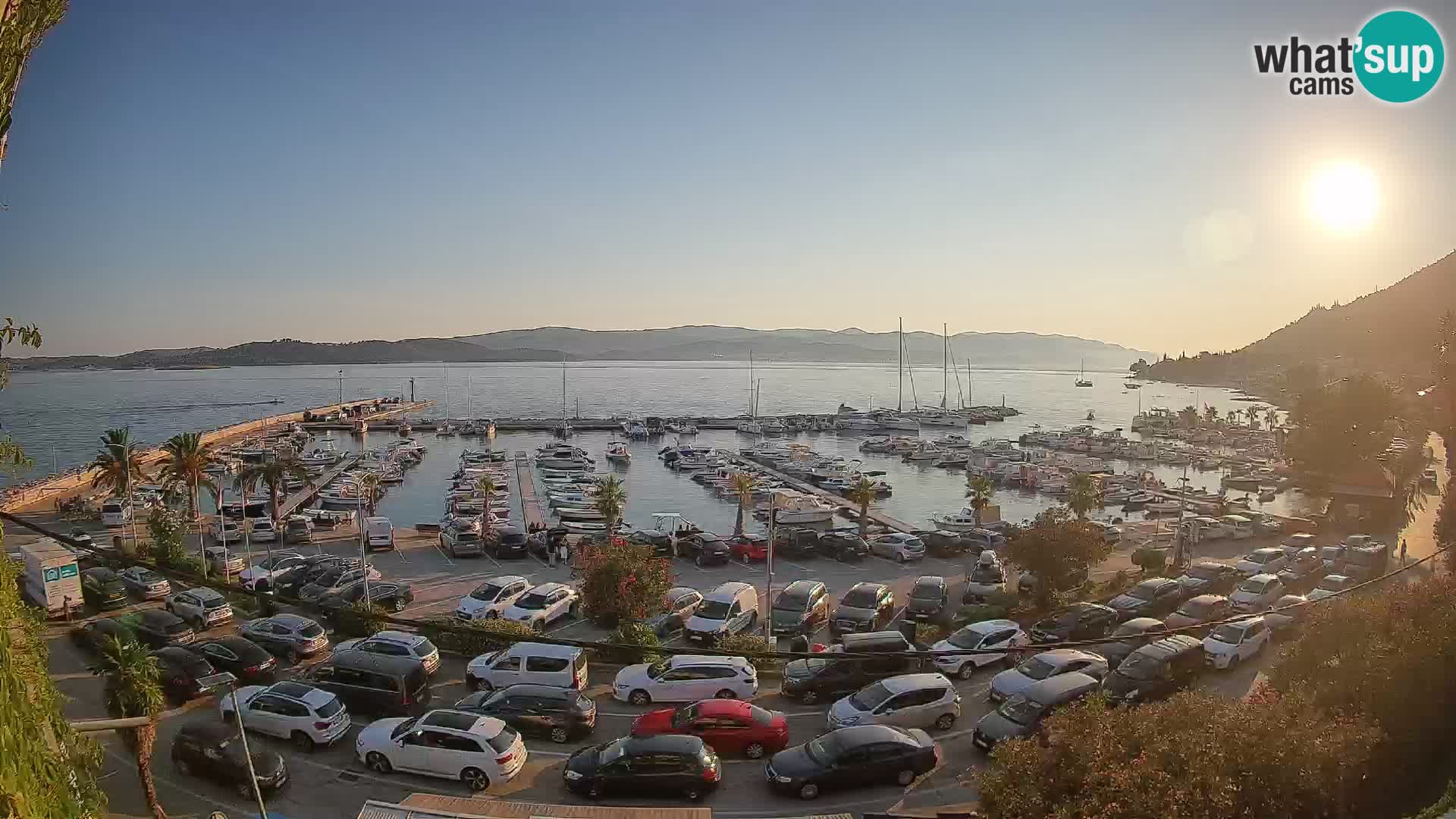 Webcam Orebić Riva – Ferry a Korčula en vivo