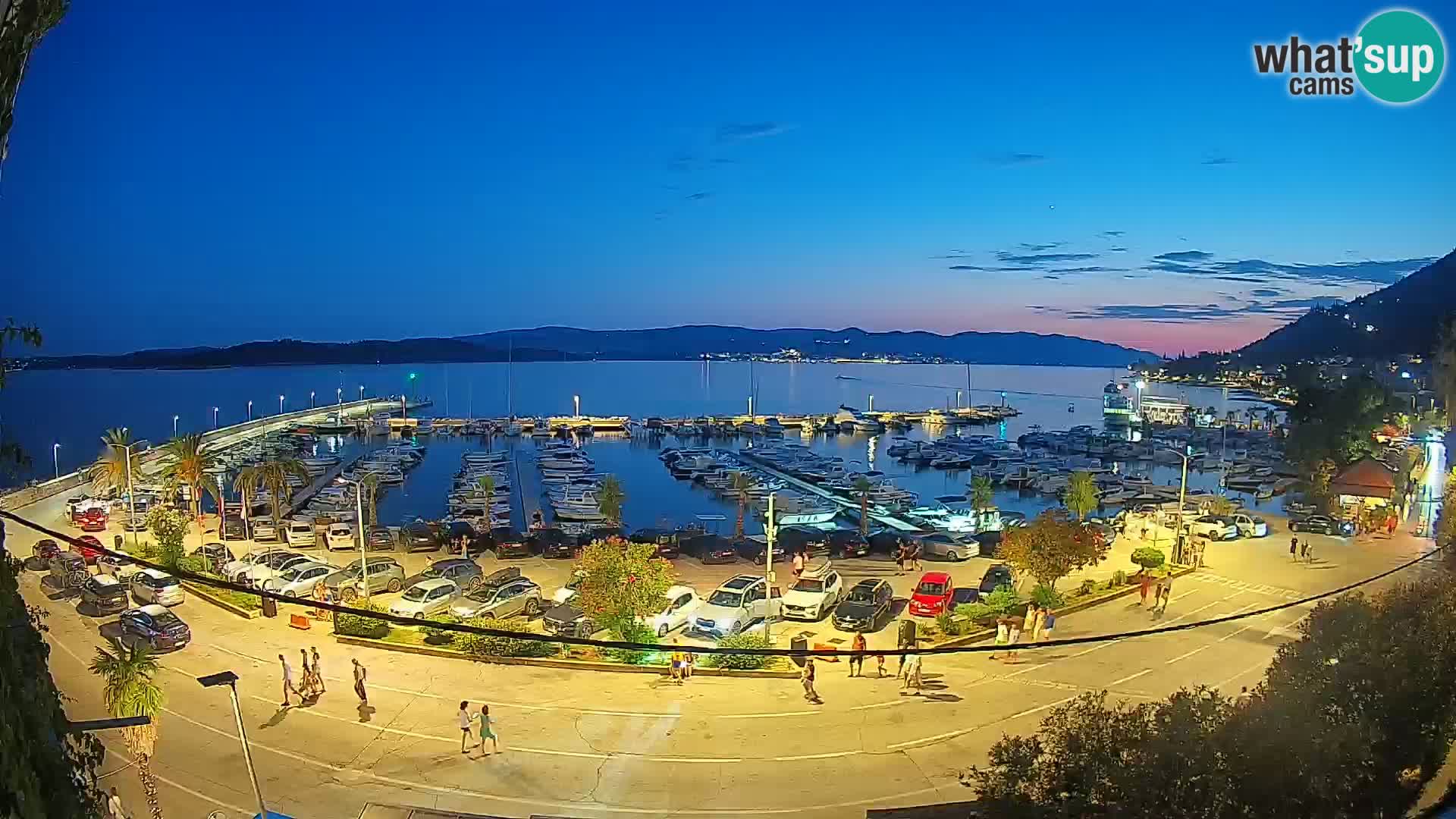 Webcam Orebić Riva – Ferry to Korčula Live