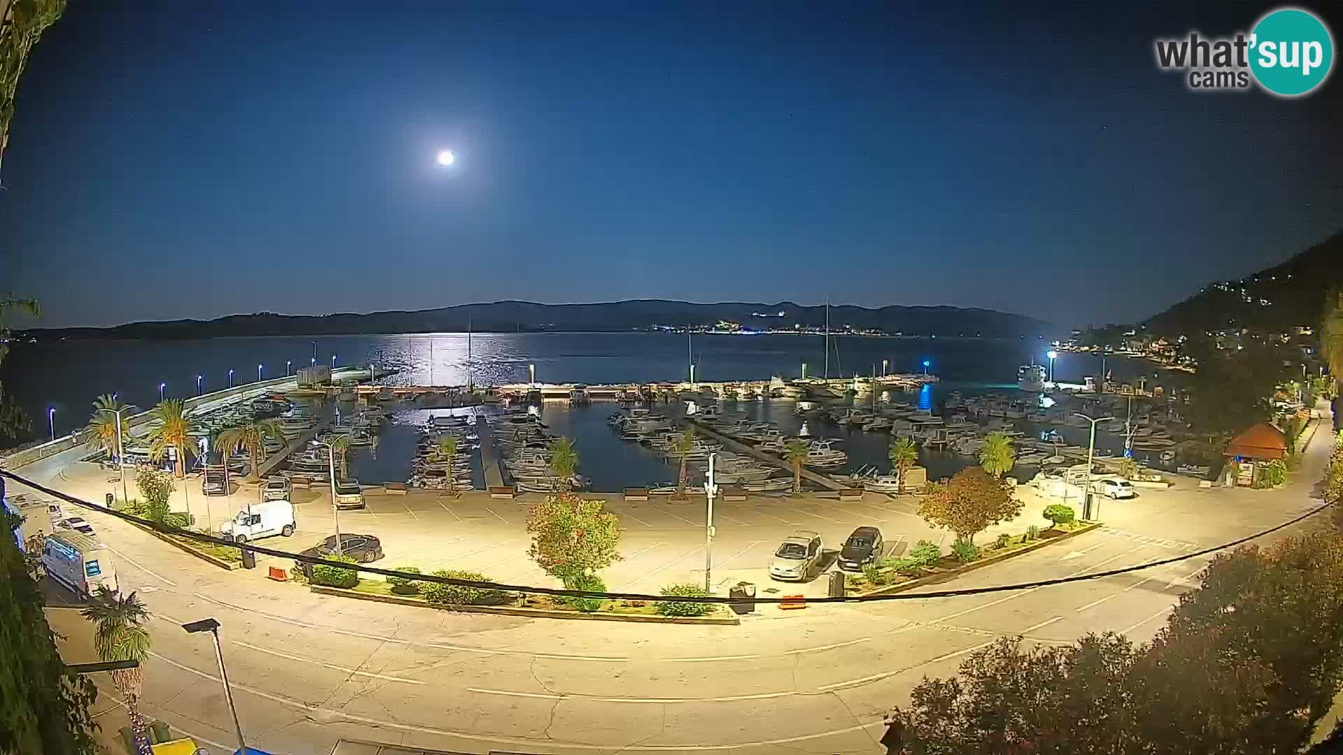 Webcam Orebić Uferpromenade – Fähre nach Korčula Live