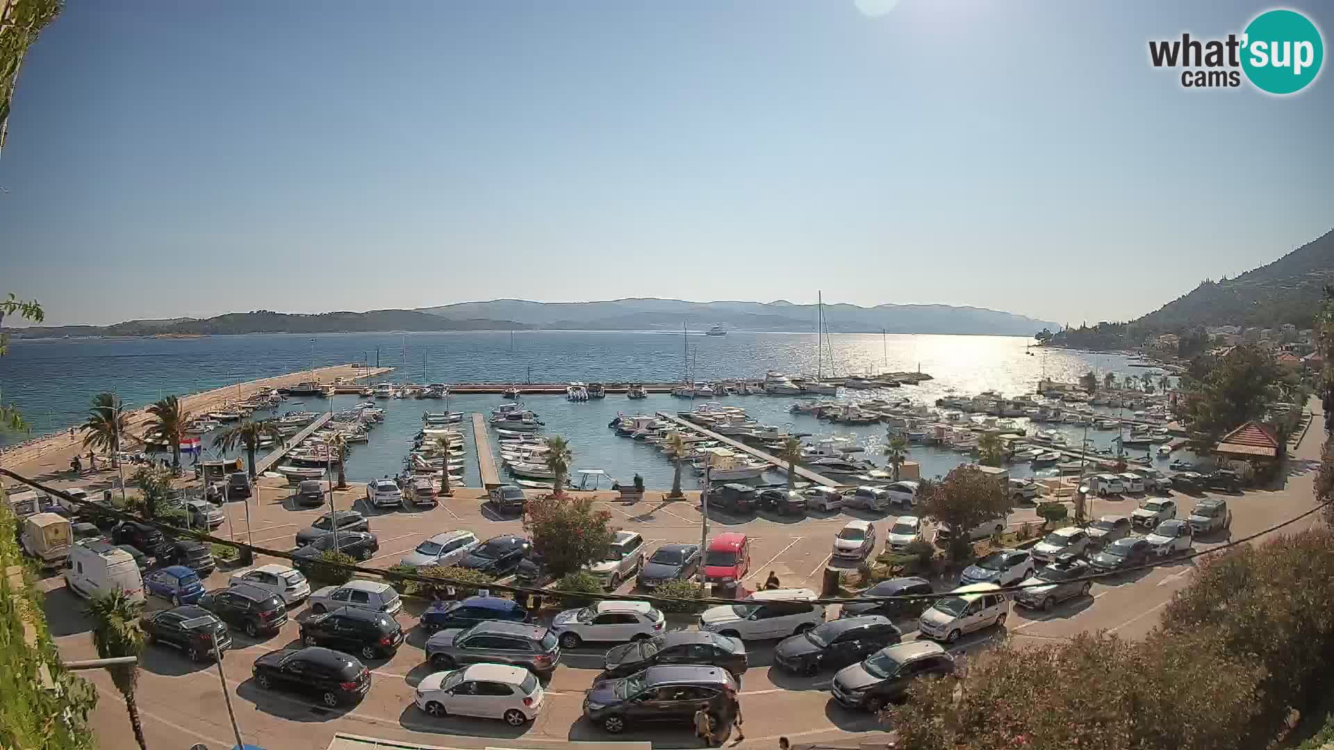 Web kamera Orebić Riva – Trajekt za Korčulu uživo