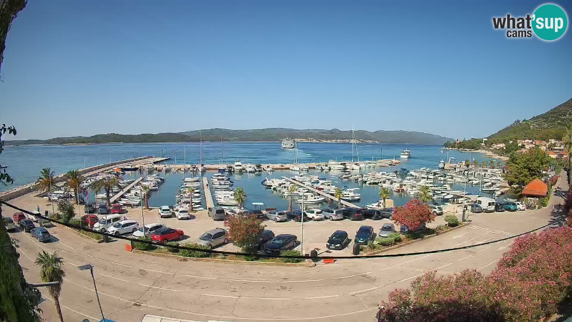 Webcam Orebić Uferpromenade – Fähre nach Korčula Live