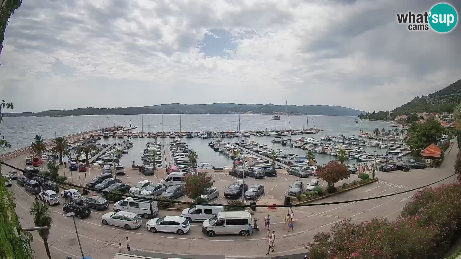Webcam Orebić Riva – Ferry to Korčula Live