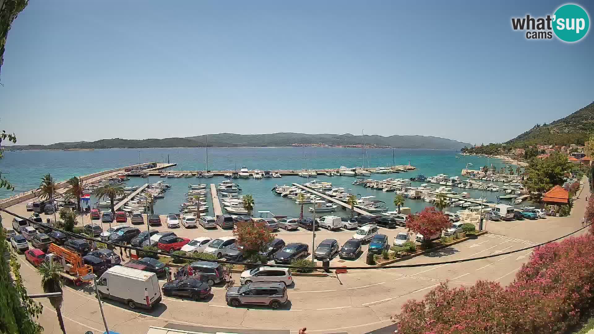 Webcam Orebić Riva – Ferry a Korčula en vivo