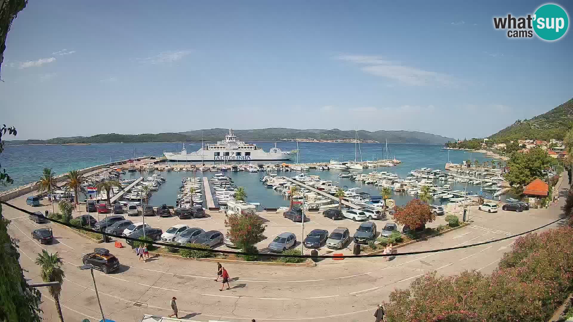 Webcam Orebić Riva – Ferry to Korčula Live