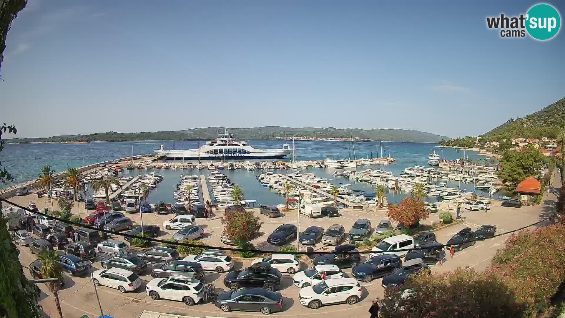 Webcam Orebić Riva – Ferry to Korčula Live
