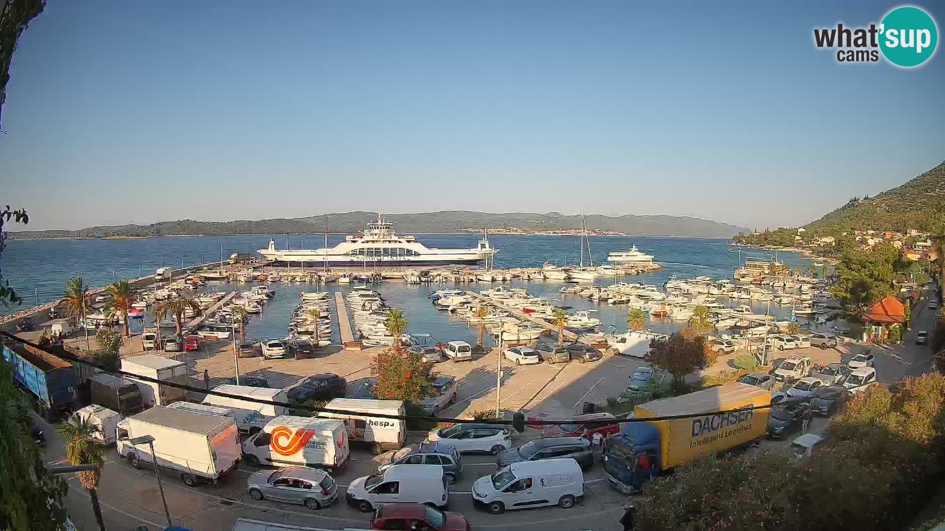 Web kamera Orebić Riva – Trajekt za Korčulu uživo