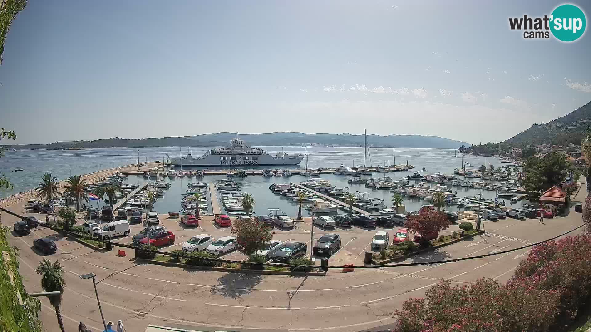 Webcam Orebić Riva – Ferry to Korčula Live