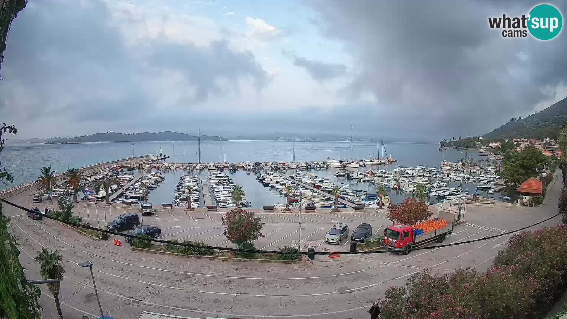 Webcam Orebić Riva – Ferry to Korčula Live