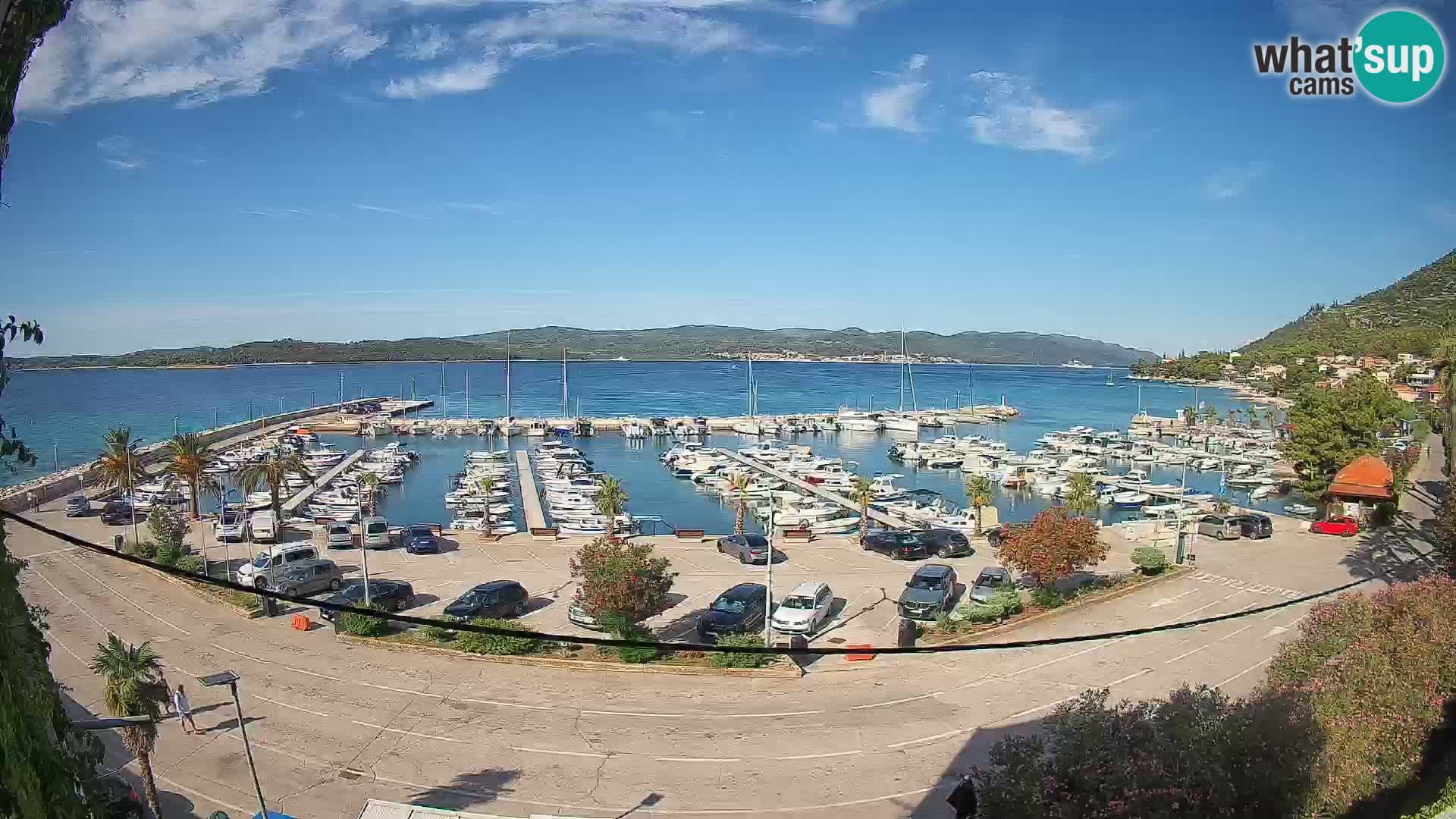 Webcam Orebić Uferpromenade – Fähre nach Korčula Live