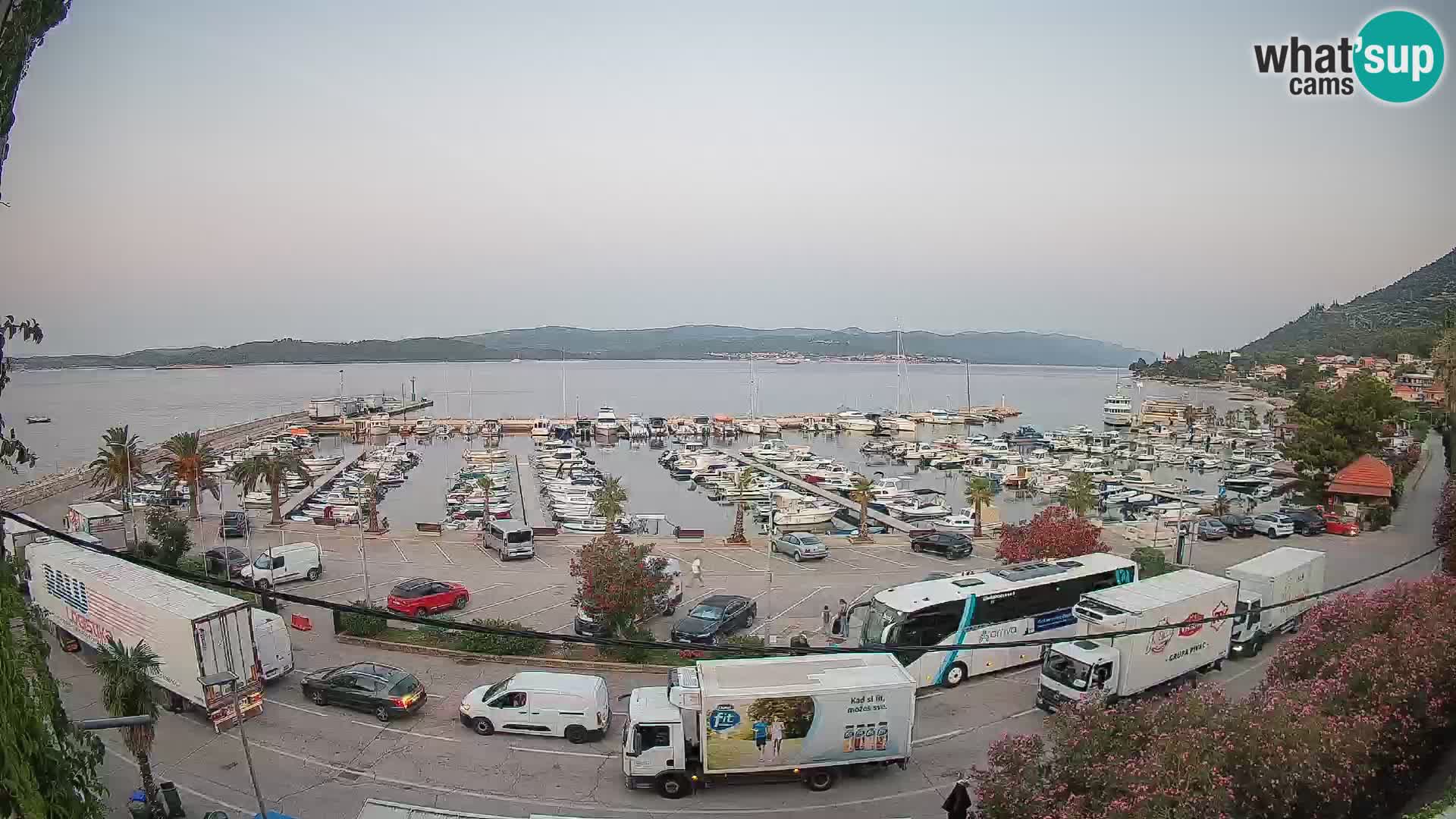 Webcam Orebić Riva – Ferry to Korčula Live