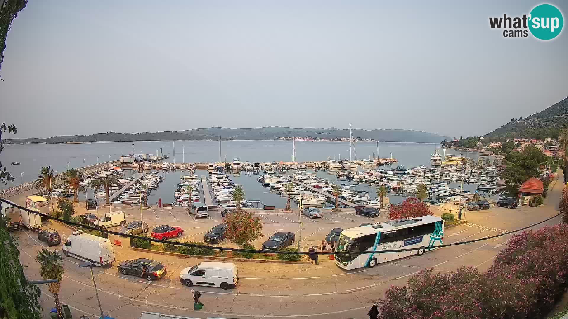Webcam Orebić Riva – Ferry to Korčula Live