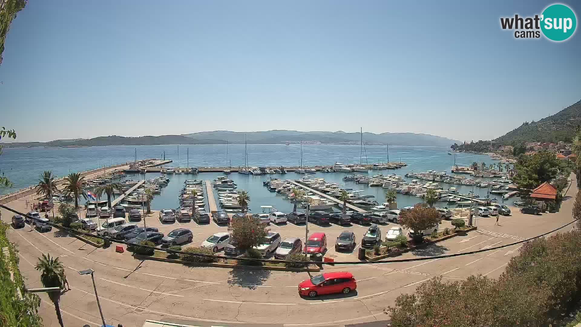 Webcam Orebić Riva – Ferry to Korčula Live