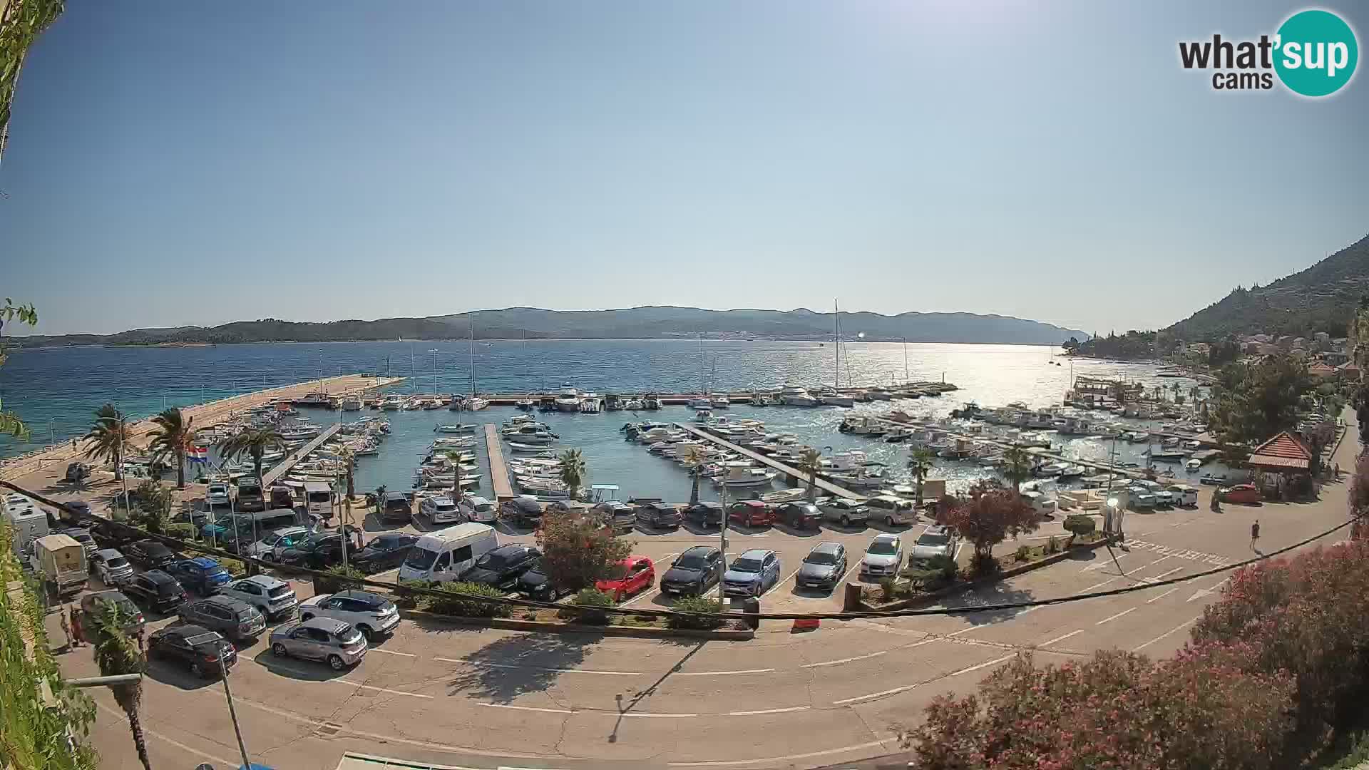Webcam Orebić Riva – Ferry to Korčula Live