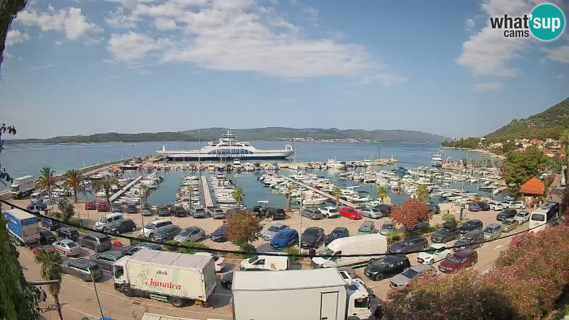 Webcam Orebić Riva – Ferry to Korčula Live