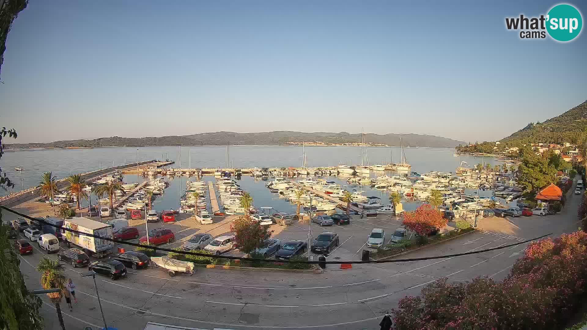 Spletna kamera Orebić Riva – Trajekt za Korčulo v živo