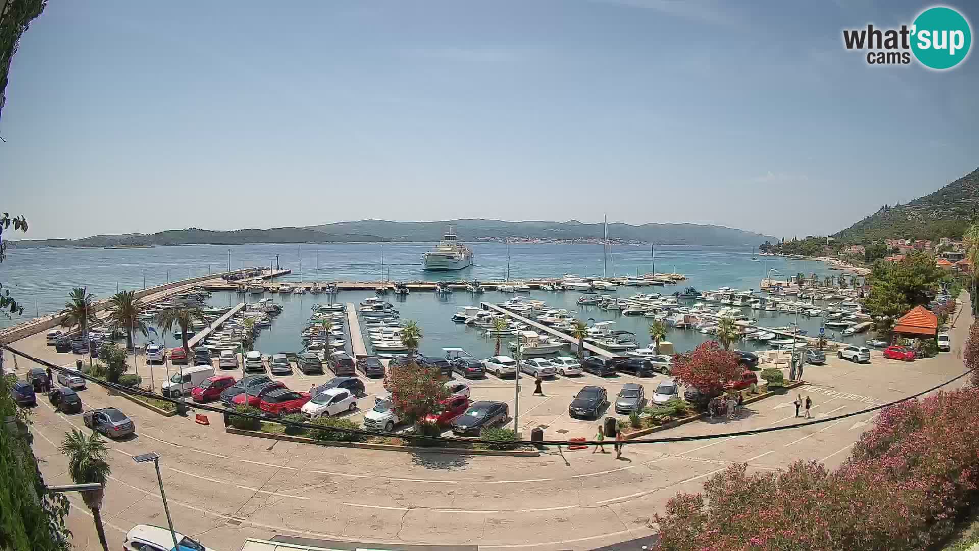 Webcam Orebić Riva – Ferry to Korčula Live