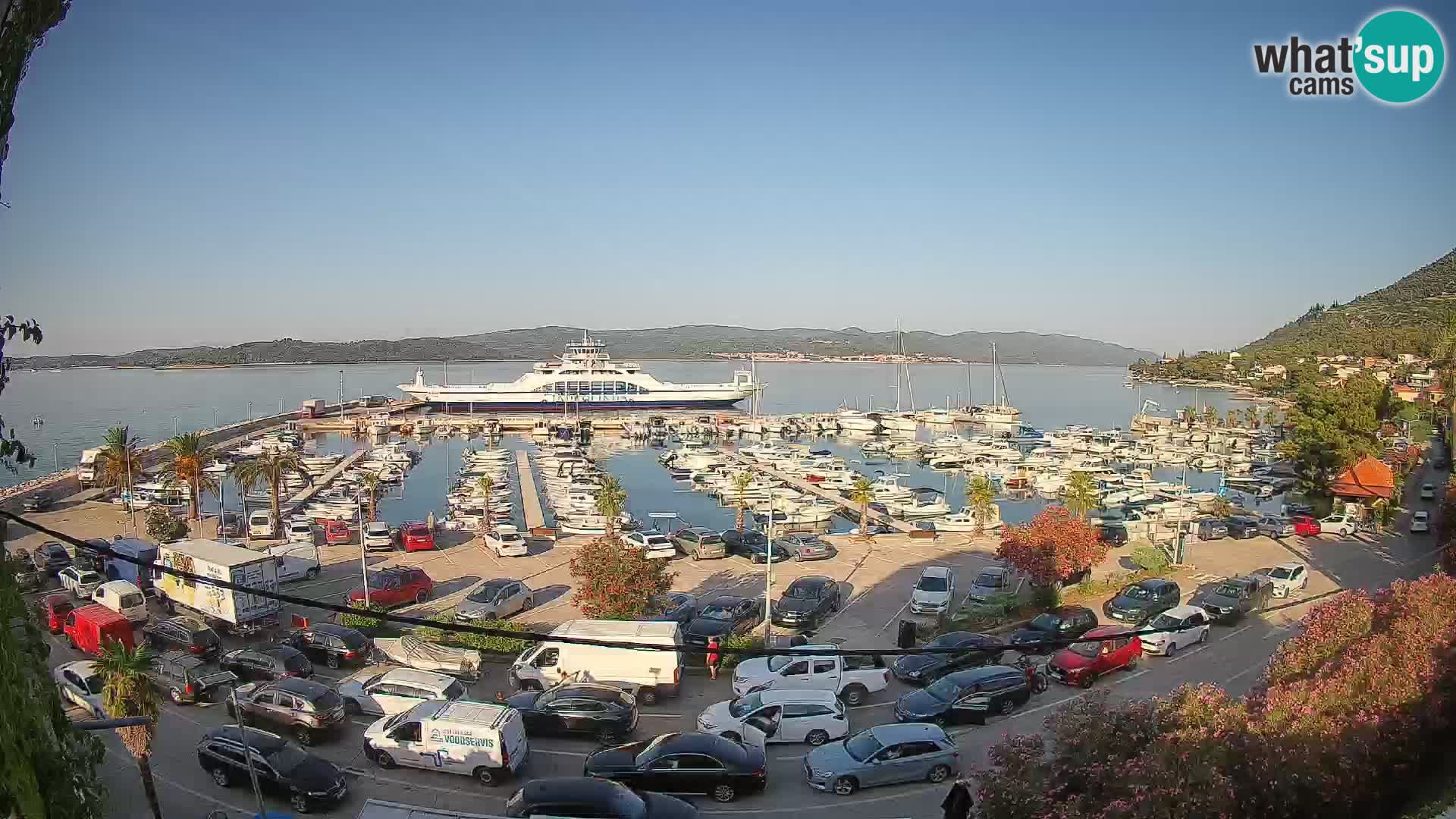 Webcam Orebić Riva – Ferry to Korčula Live