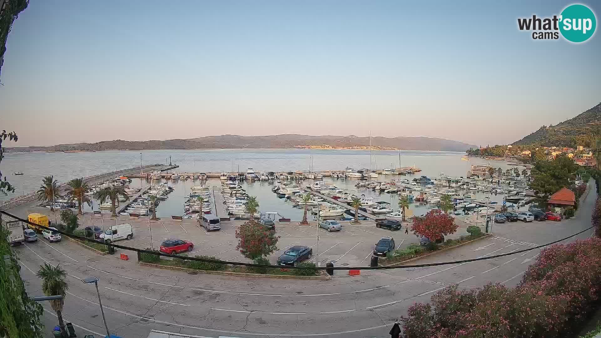 Webcam Orebić Uferpromenade – Fähre nach Korčula Live