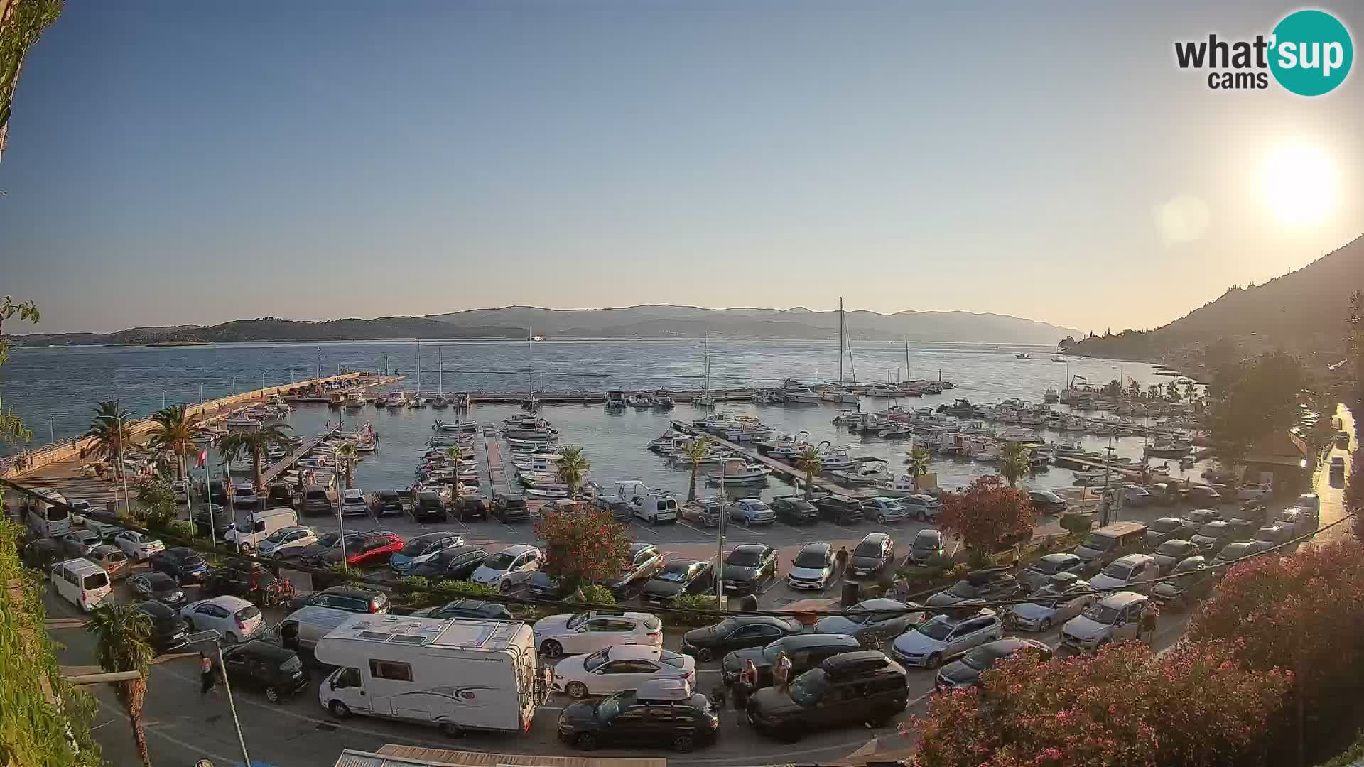 Webcam Orebić Riva – Ferry a Korčula en vivo