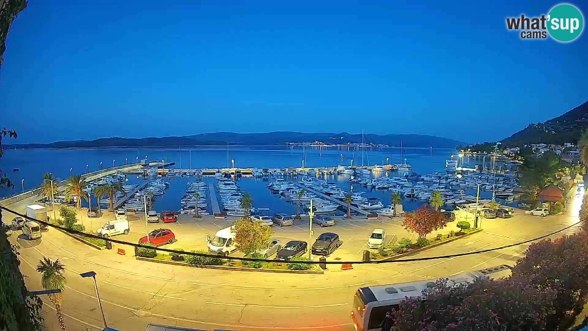 Spletna kamera Orebić Riva – Trajekt za Korčulo v živo
