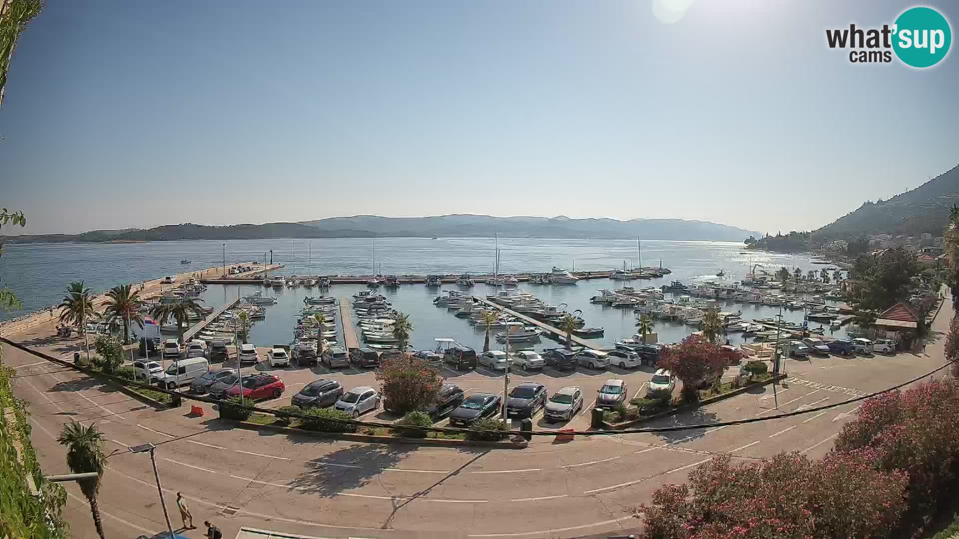 Webcam Orebić Riva – Ferry vers Korčula en direct