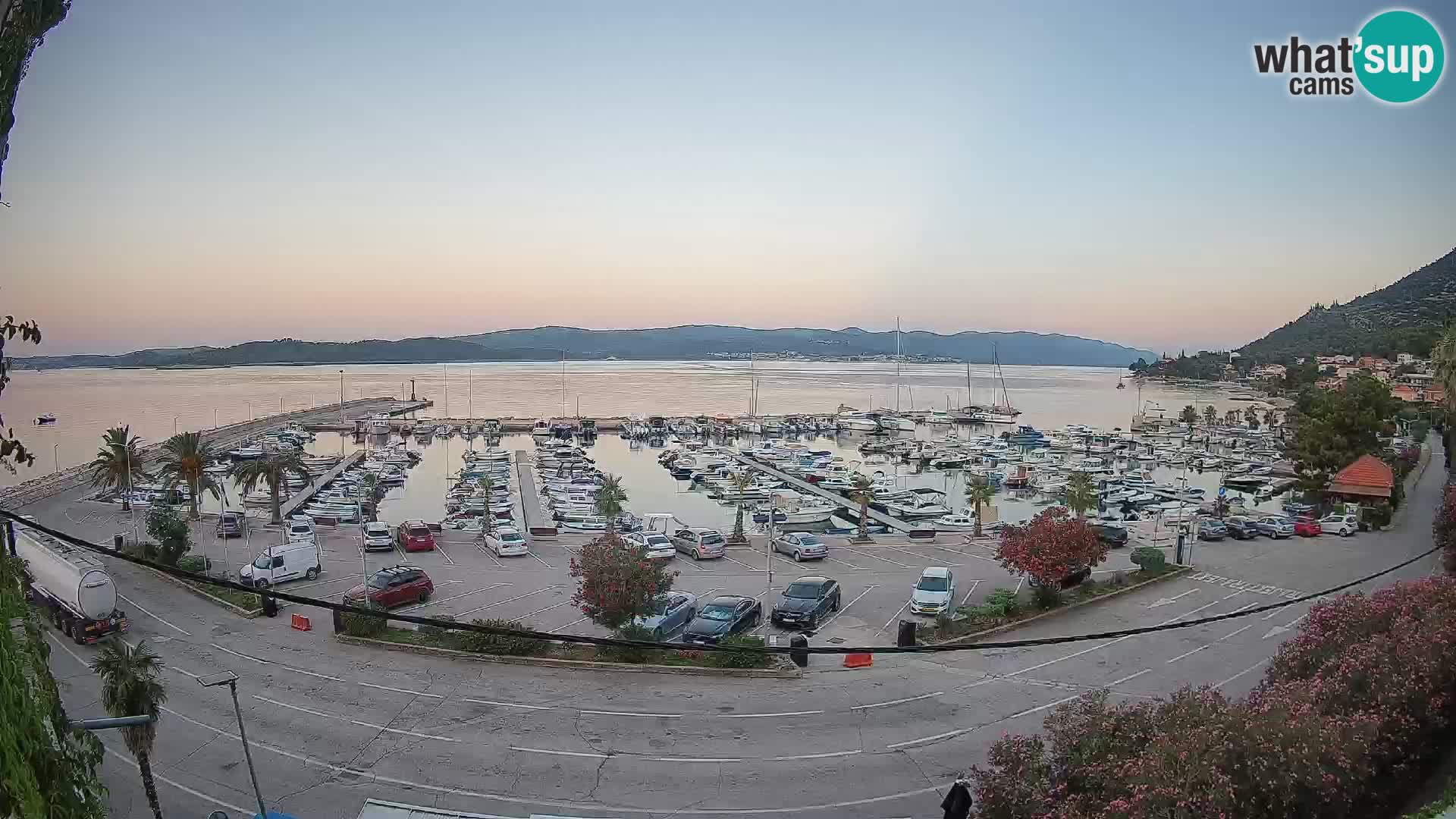 Webcam Orebić Riva – Ferry to Korčula Live