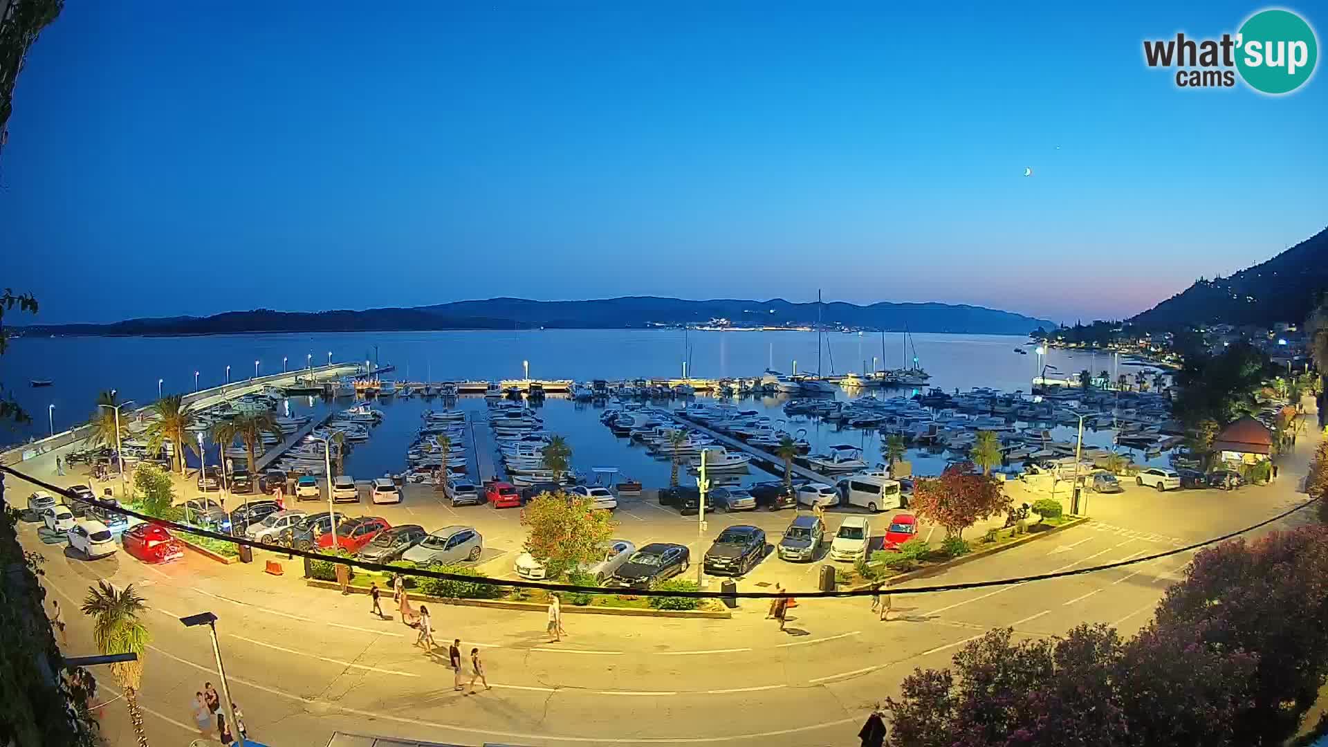 Webcam Orebić Uferpromenade – Fähre nach Korčula Live