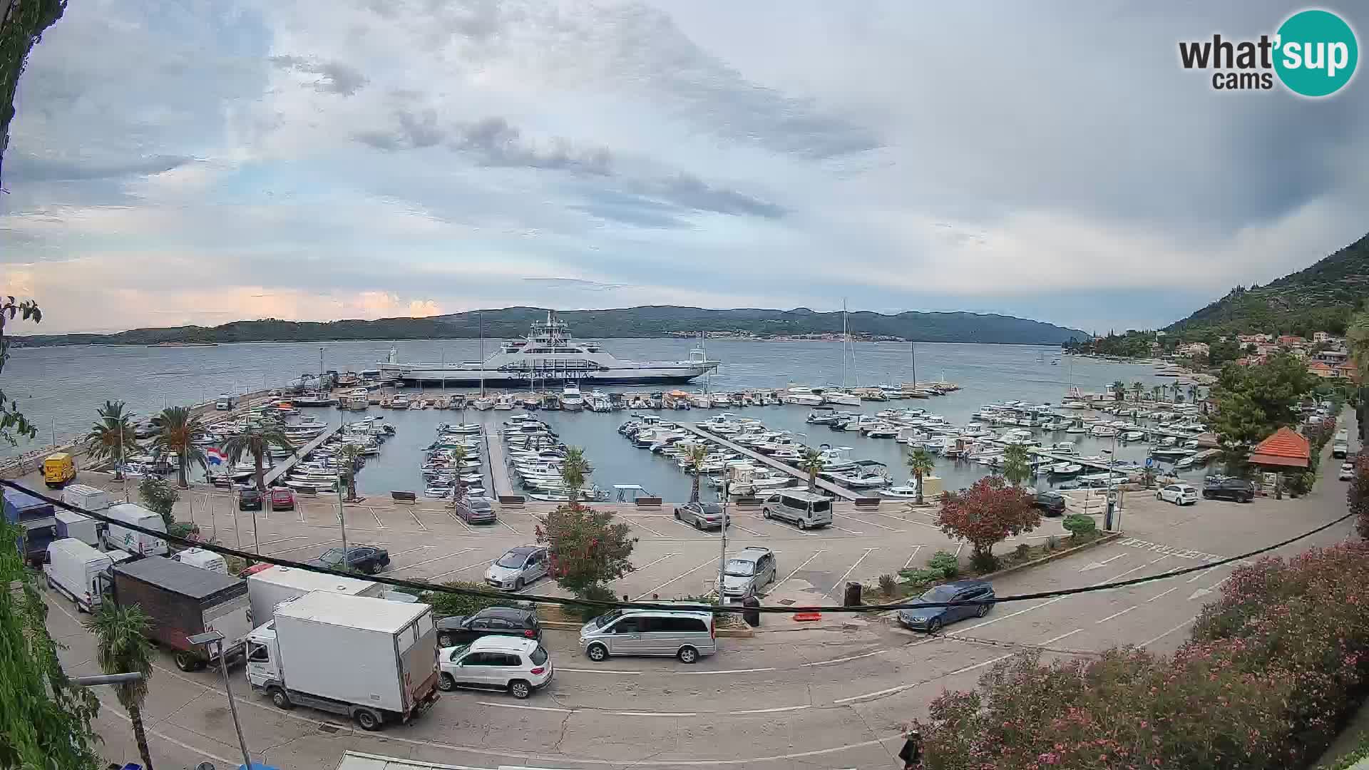 Webcam Orebić Riva – Ferry vers Korčula en direct