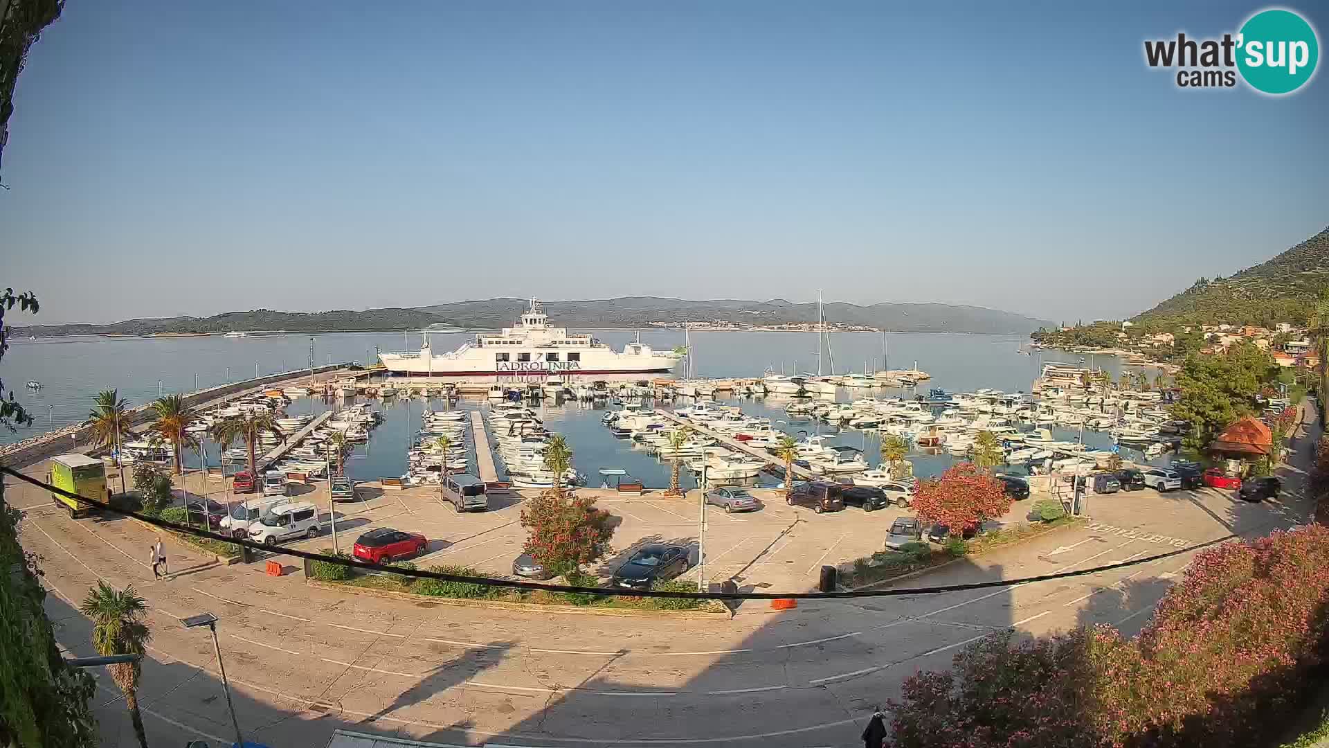 Webcam Orebić Riva – Ferry a Korčula en vivo