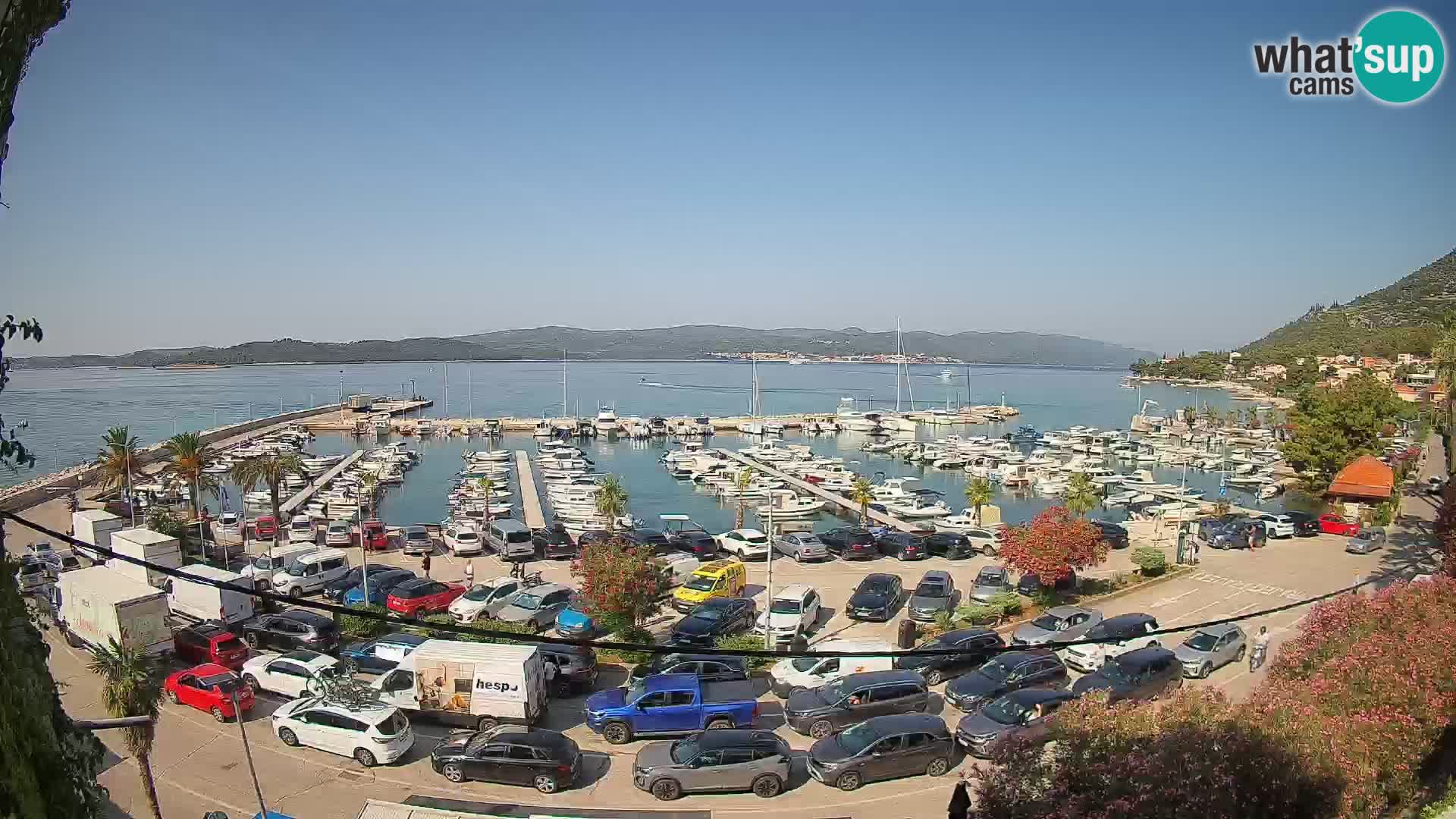 Webcam Orebić Uferpromenade – Fähre nach Korčula Live